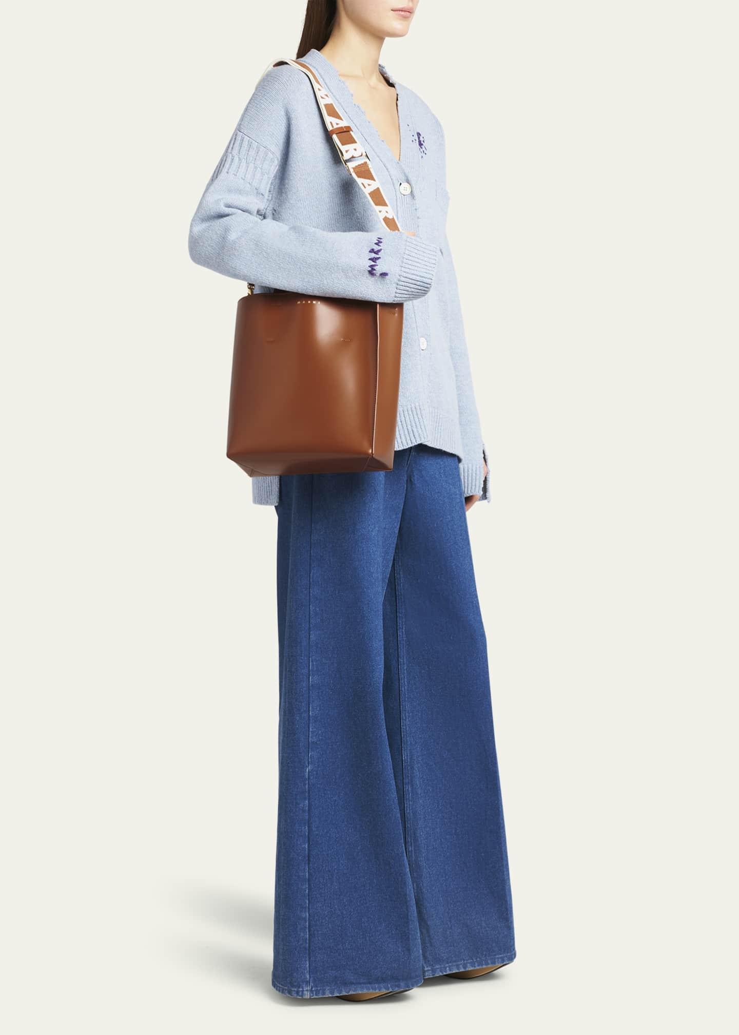 Marni leather tote top