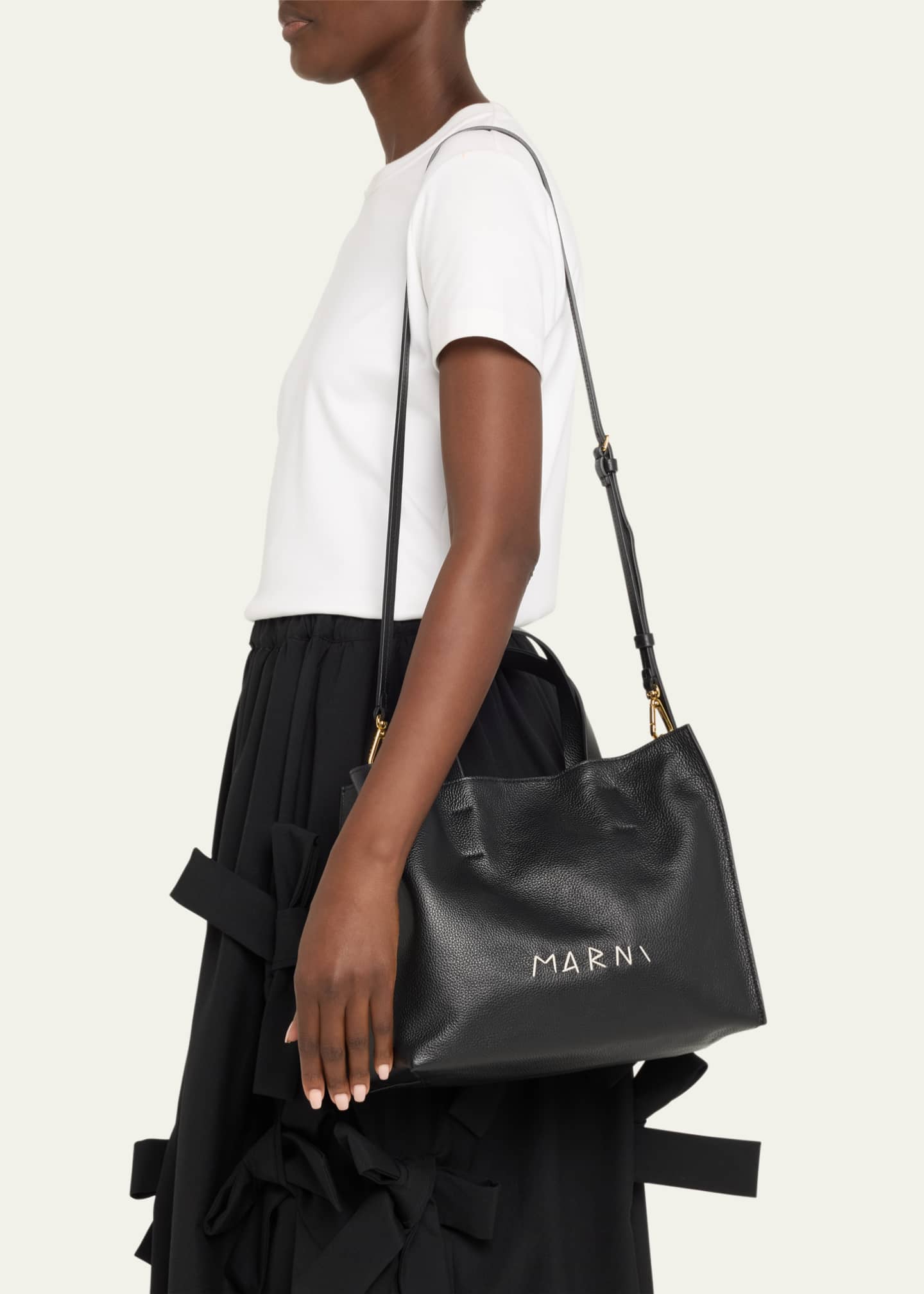 Marni Museo Soft Calf Leather East West Tote Bag Bergdorf Goodman