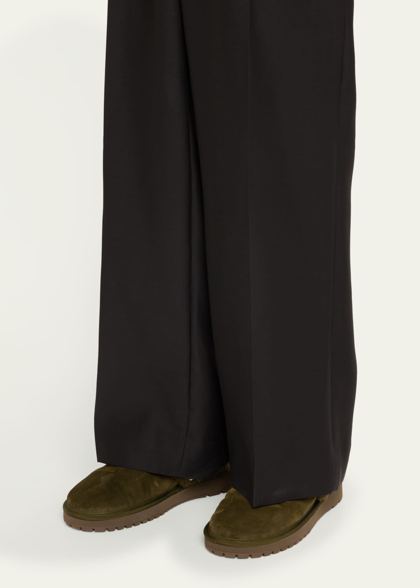Burberry Men's Snug Low Shearling and Suede Mules Image 2 of 5