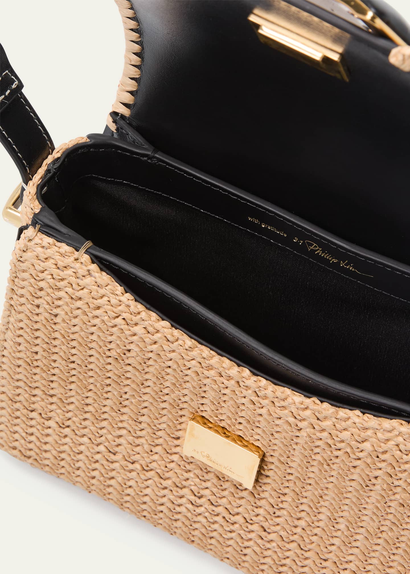 3.1 Phillip Lim ID Flap Raffia Shoulder Bag - Bergdorf Goodman