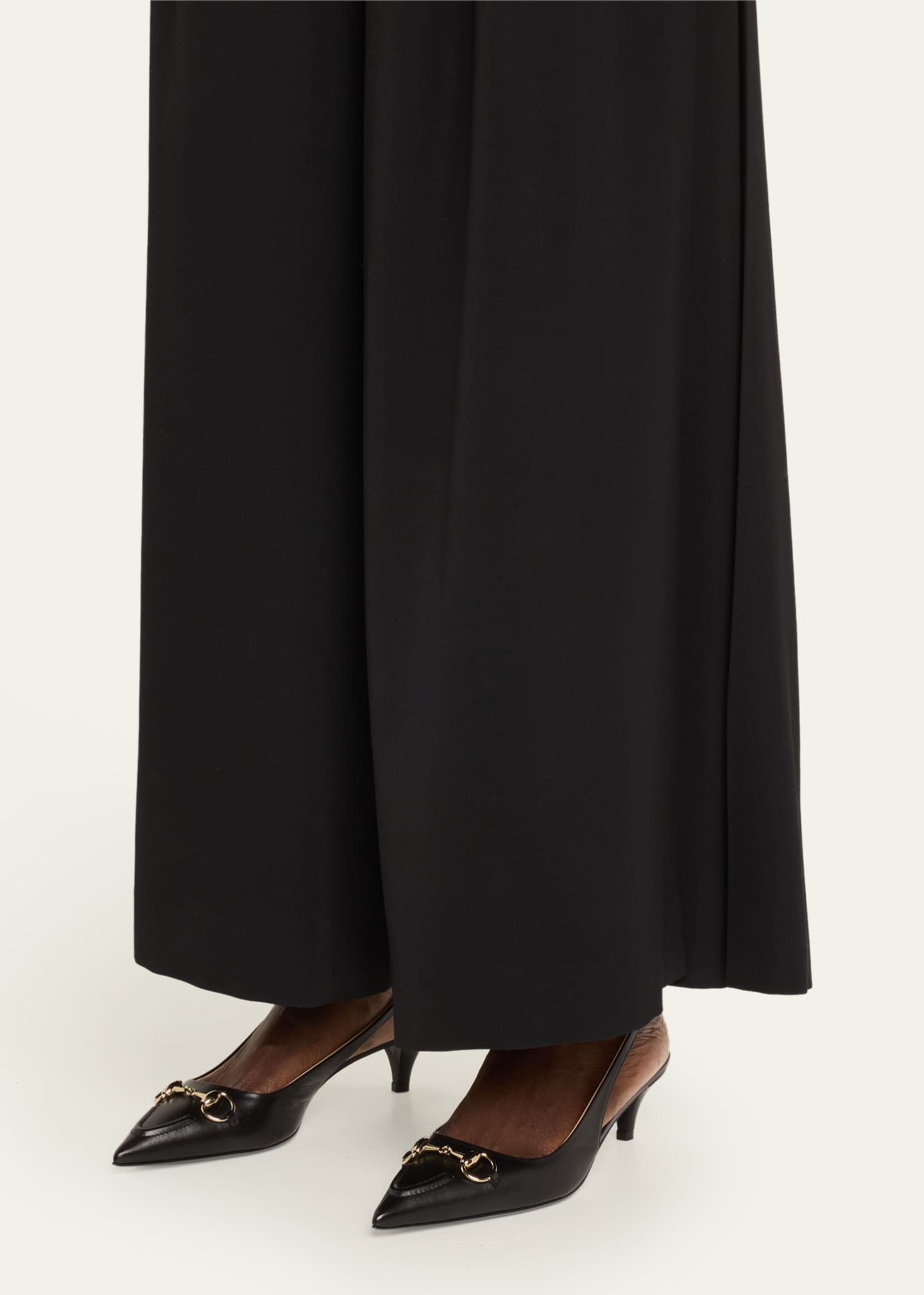 Gucci Erin Leather Horsebit Slingback Pumps Image 2 of 6