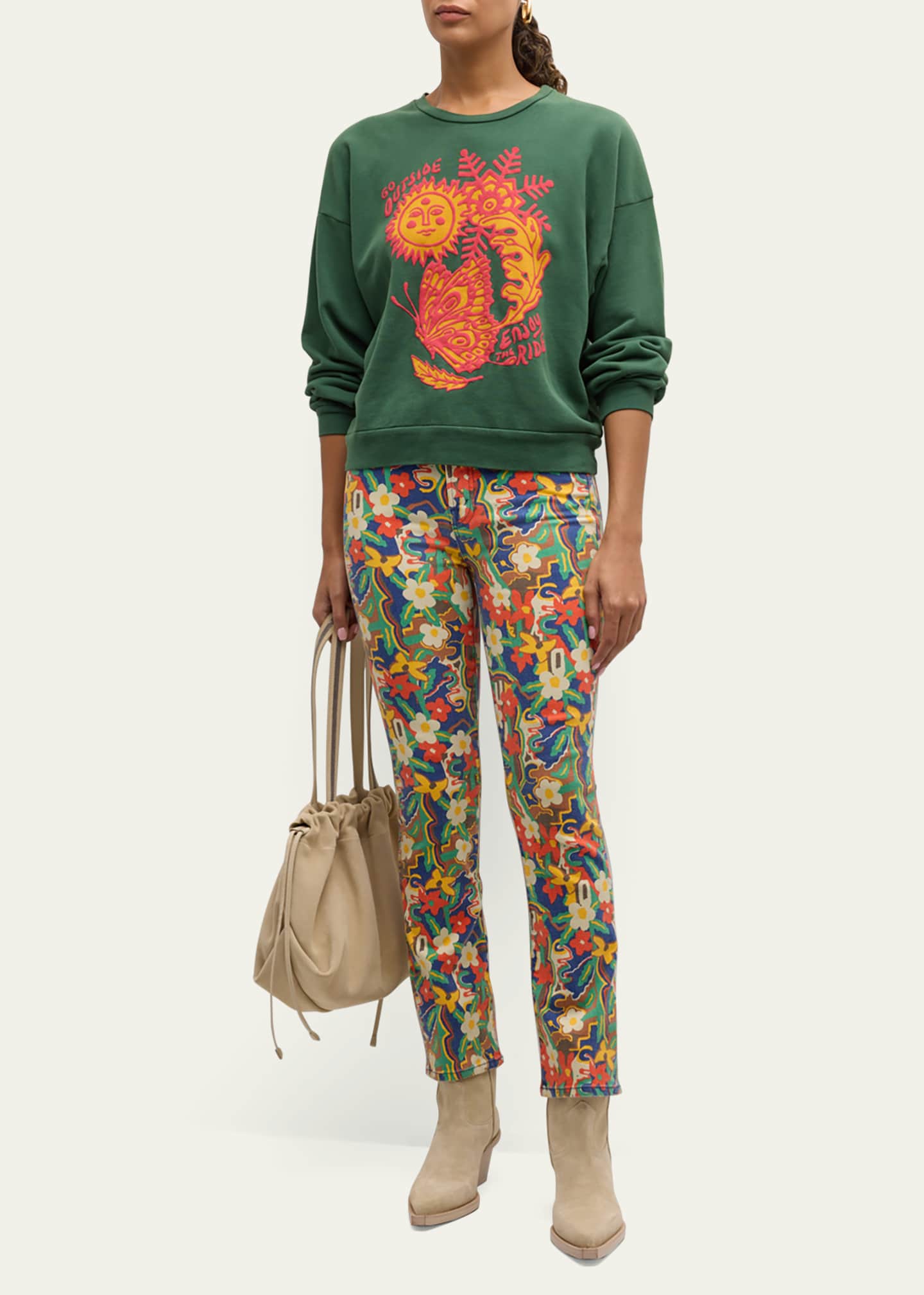 MOTHER The Insider Flood Printed Jeans Image 2 of 5