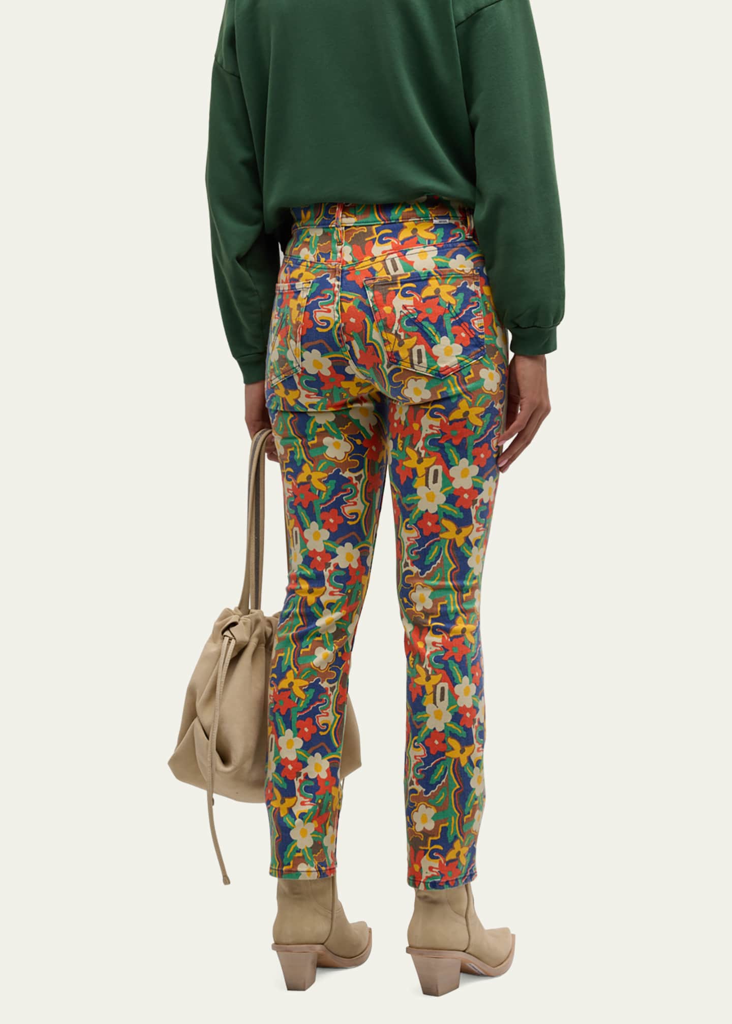 MOTHER The Insider Flood Printed Jeans Image 3 of 5