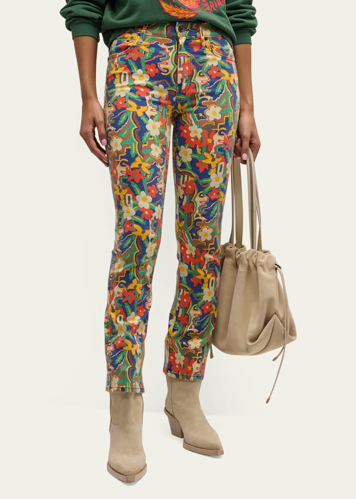 MOTHER The Insider Flood Printed Jeans Image 4 of 5