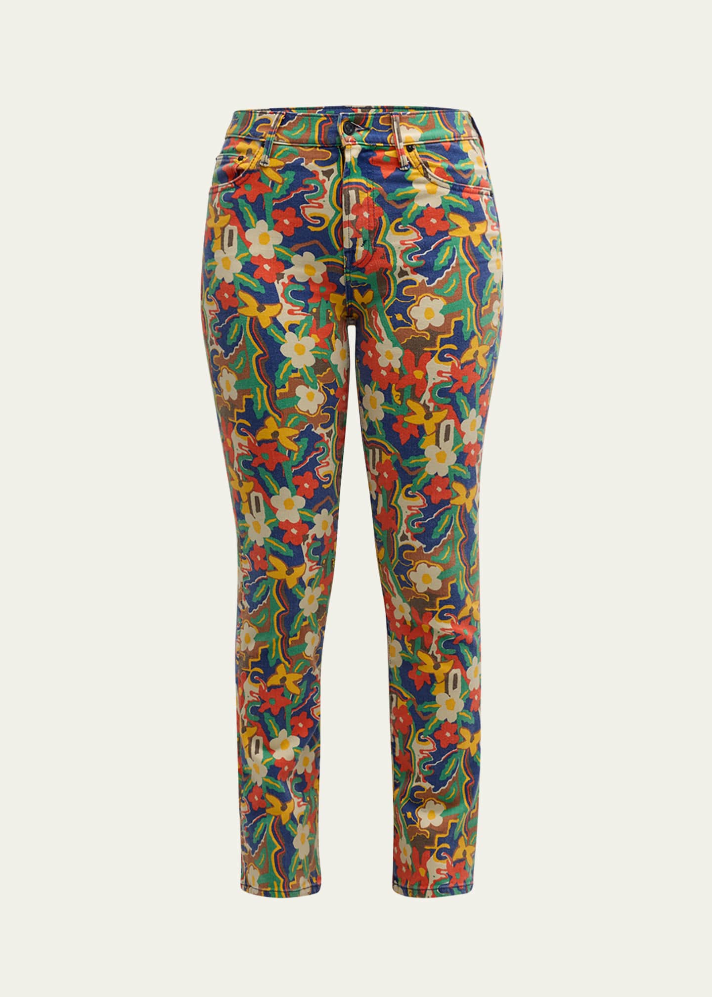 MOTHER The Insider Flood Printed Jeans Image 1 of 5