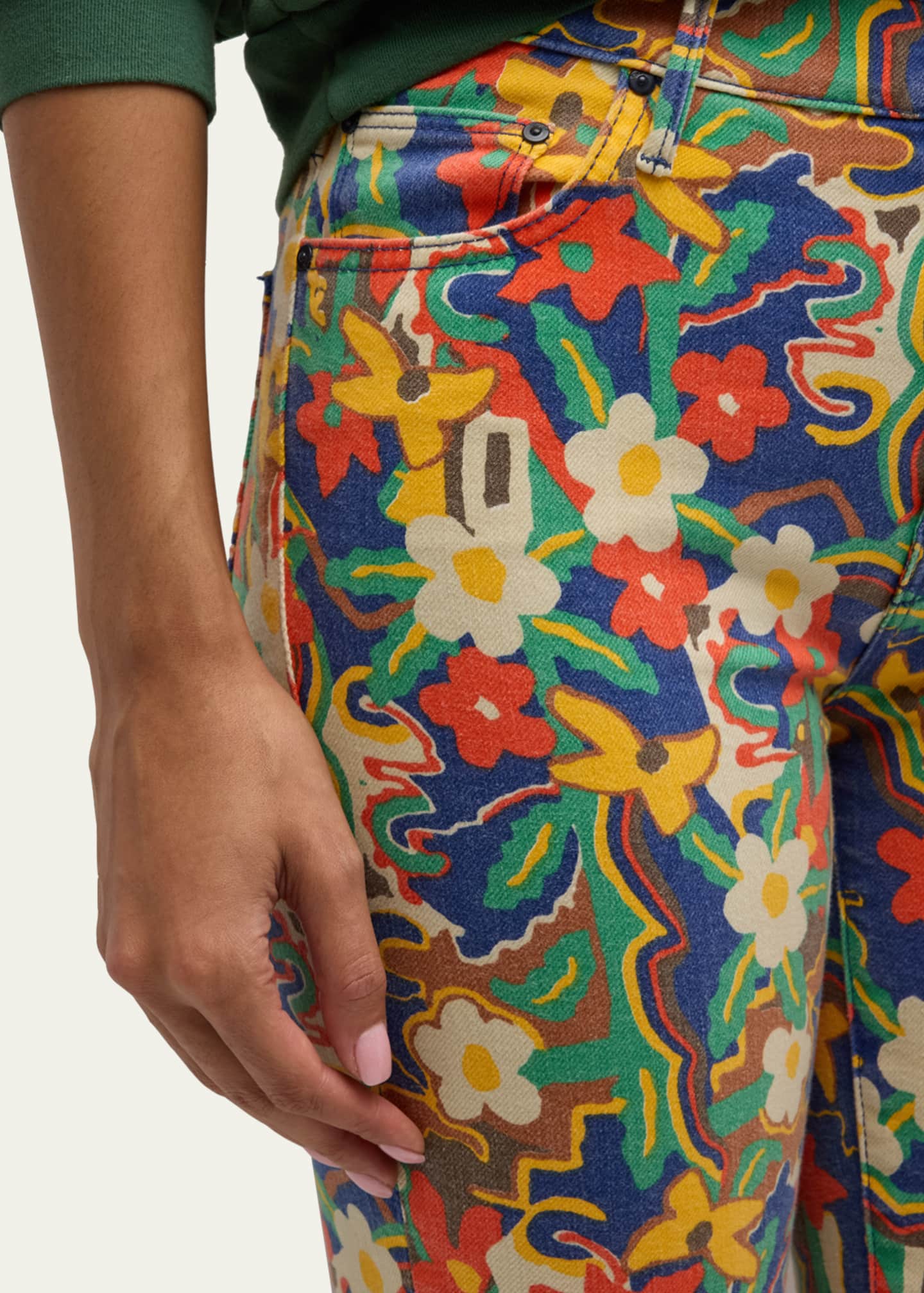 MOTHER The Insider Flood Printed Jeans Image 5 of 5