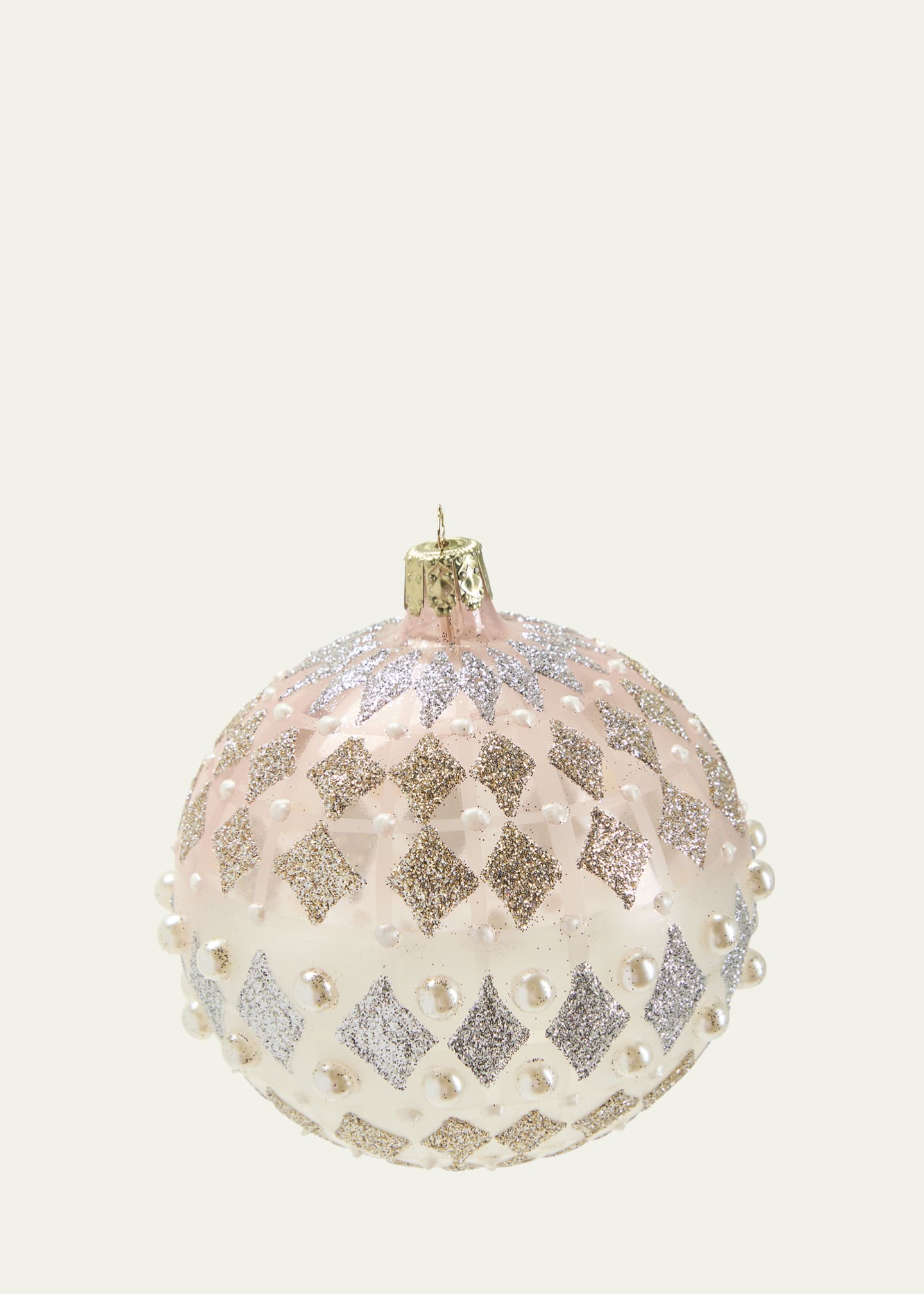 Christborn Wegner Shiny Pearly Glitter Ornament Ball Bergdorf Goodman