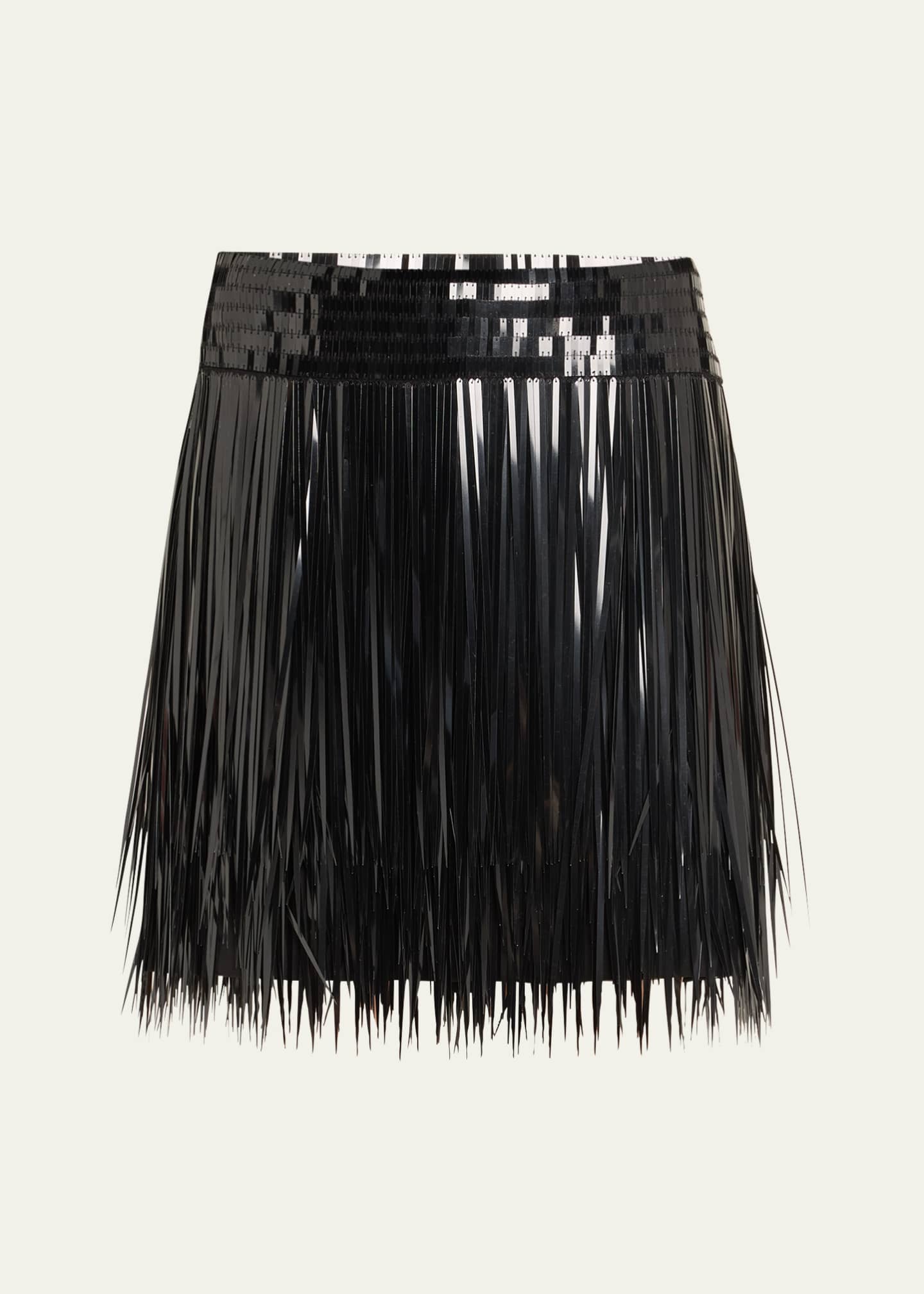 Sequined Fringe Mini Skirt