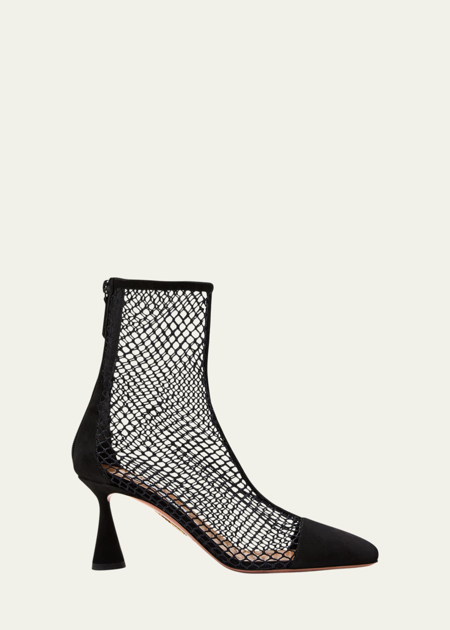 Aquazzura Amore Net Zip Ankle Booties Image 1 of 3