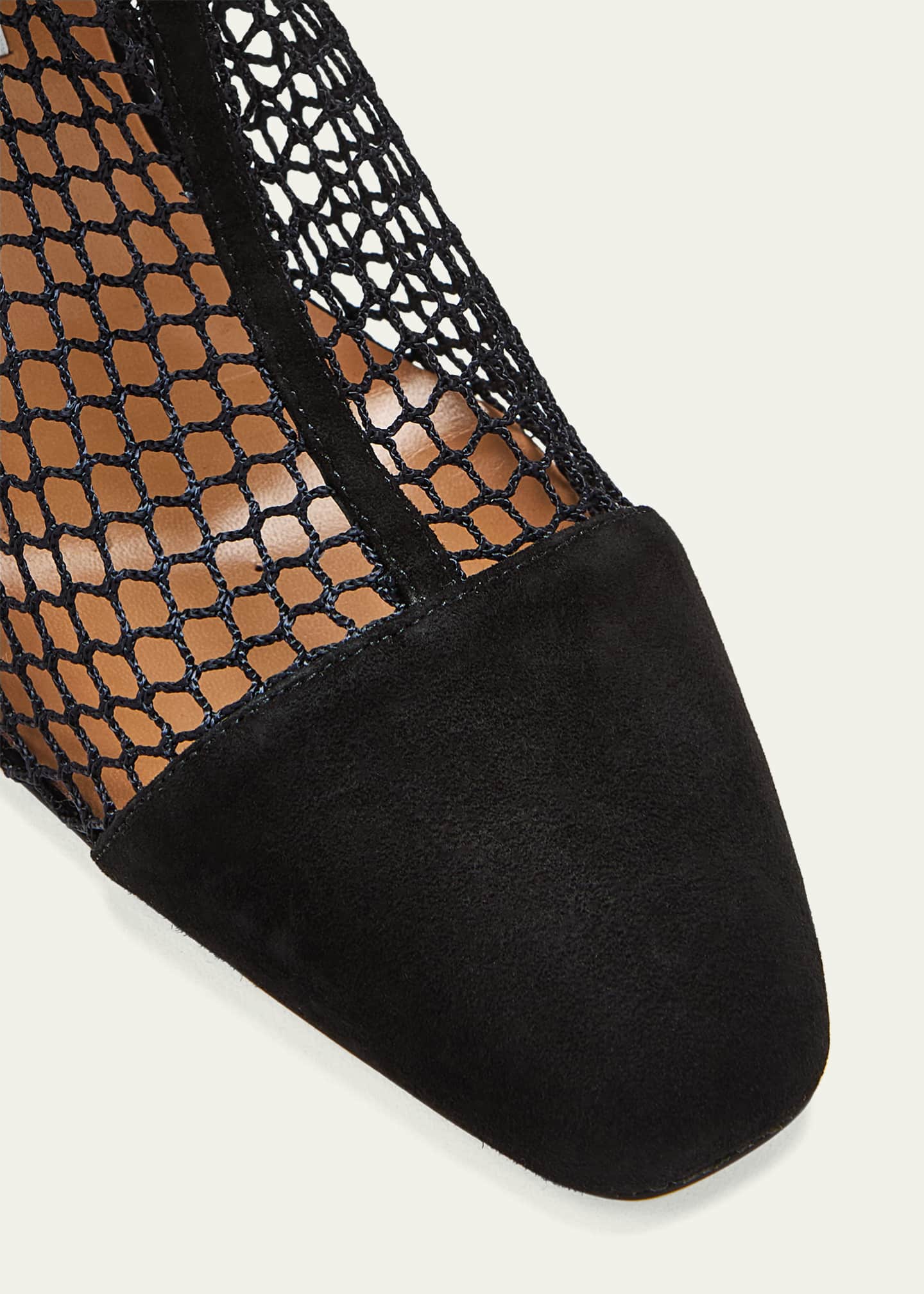 Aquazzura Amore Net Zip Ankle Booties Image 3 of 3