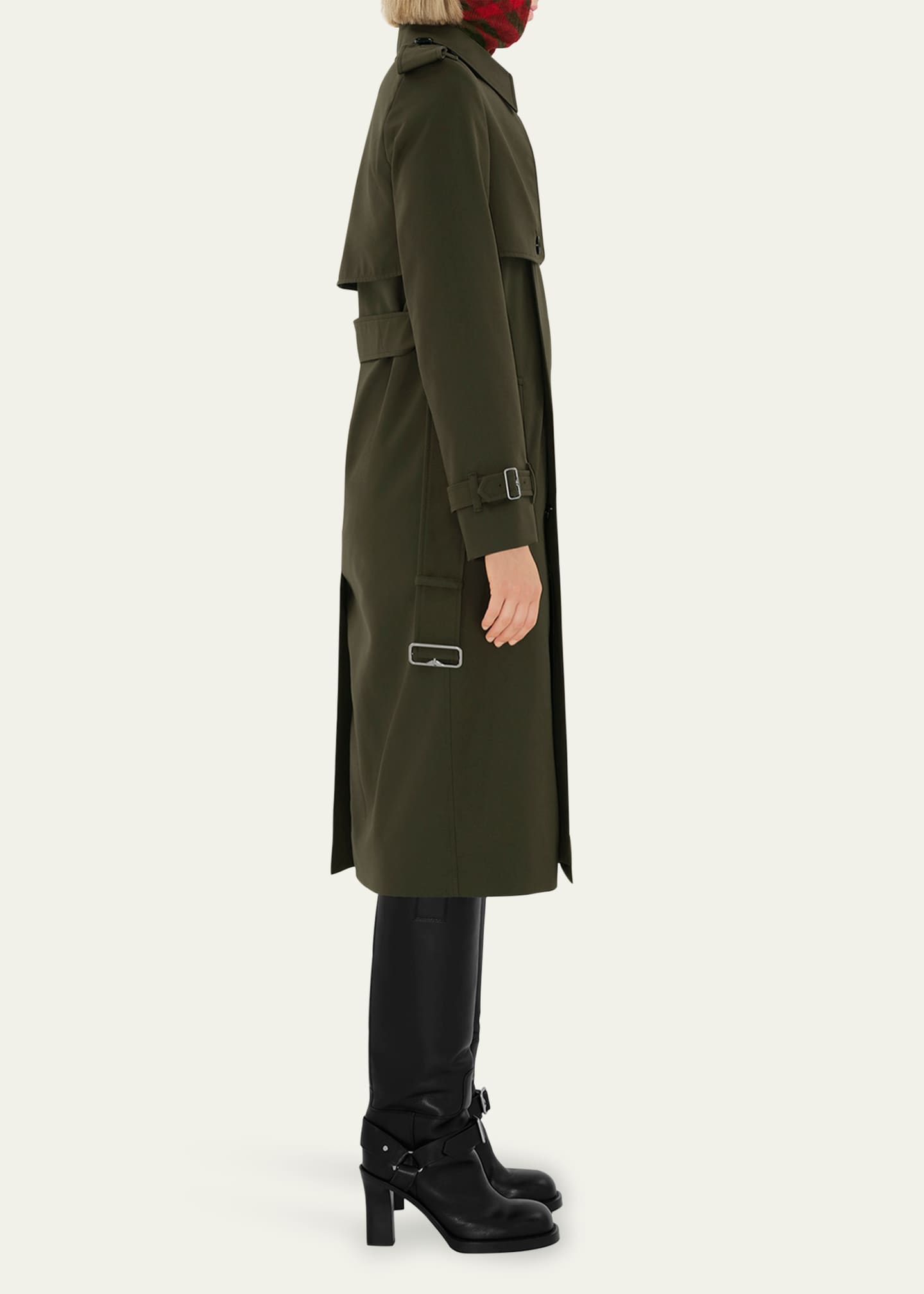 【送料&関税込】Burberry Belted Double-breasted Trench Coat BURBERRY Belted double-breasted cotton-gabardine trench coat