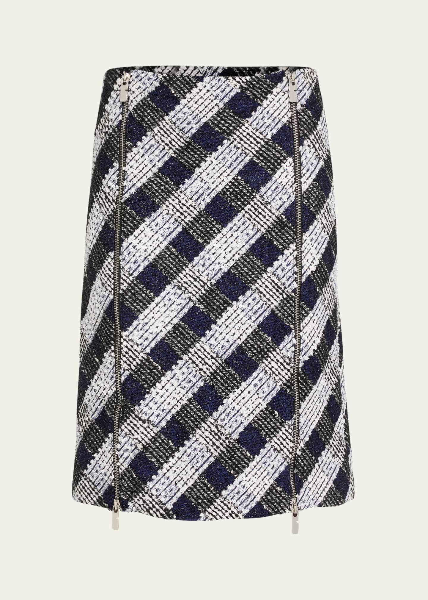 Check Tweed Skirt