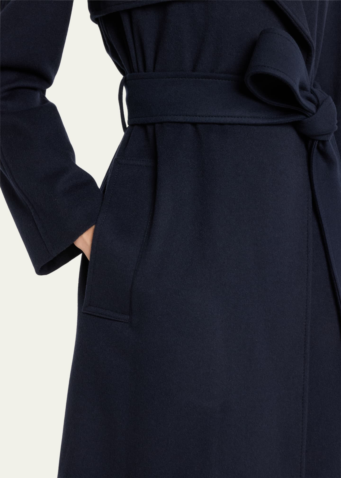 Burberry Belted Cashmere Trench Coat Image 5 of 5