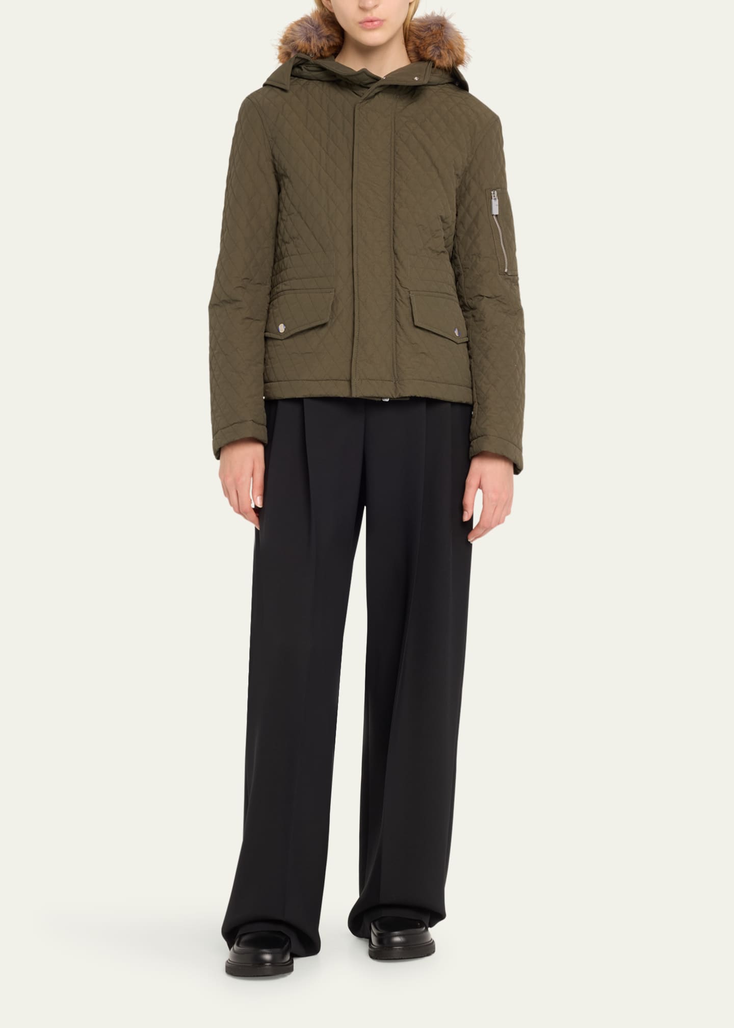 Burberry short quilted jacket store