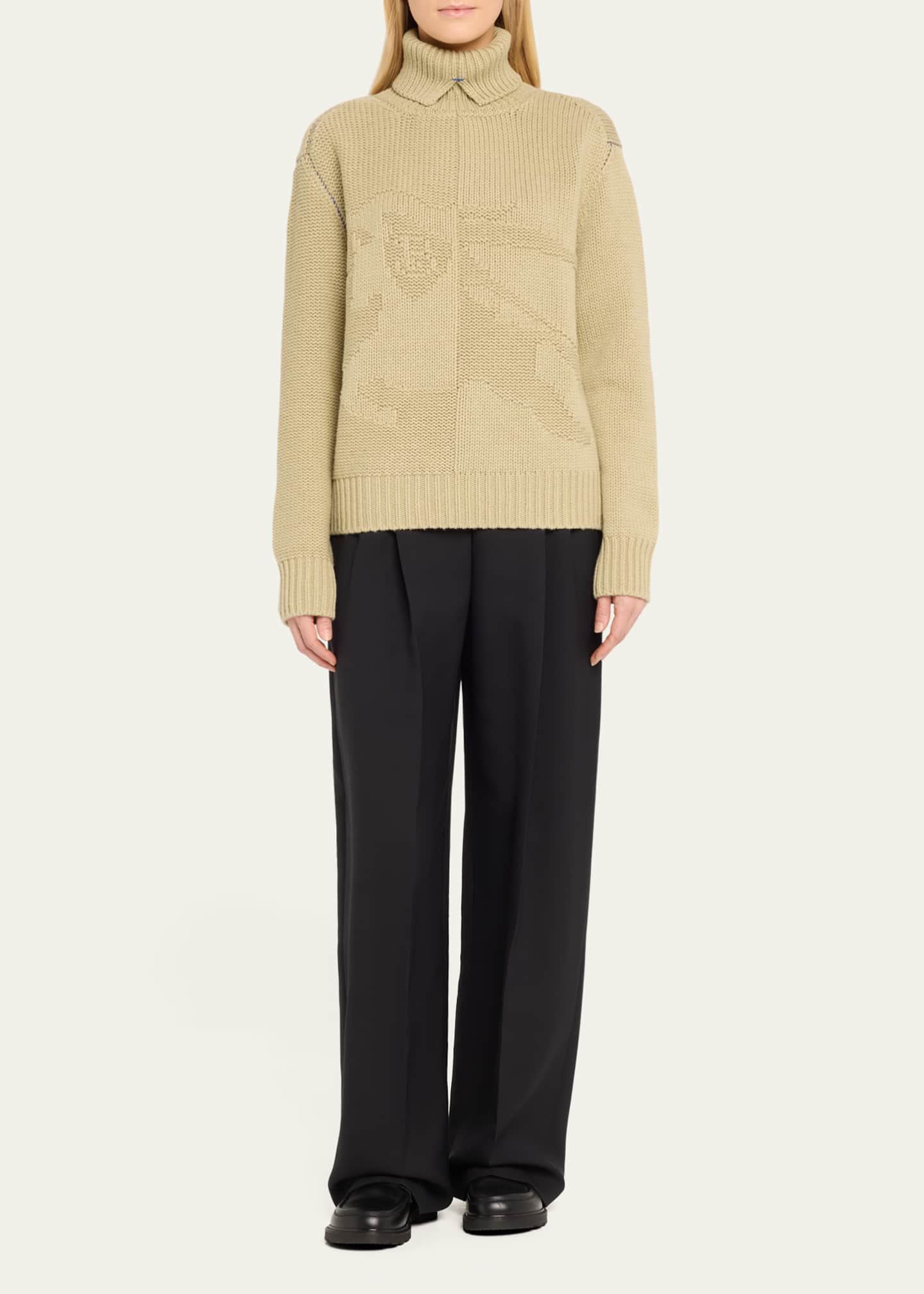 Burberry Chunky EKD Cashmere Sweater Image 2 of 5