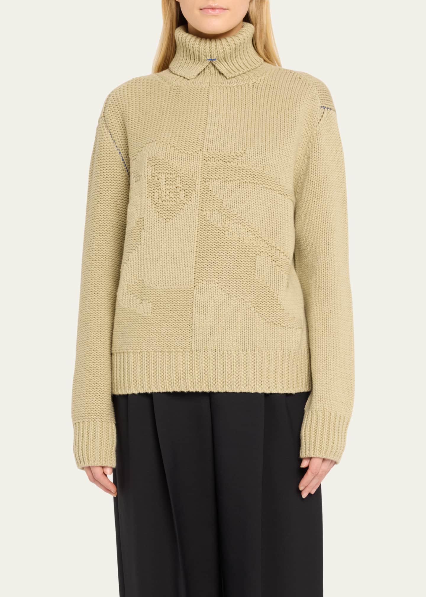 Burberry Chunky EKD Cashmere Sweater Image 4 of 5
