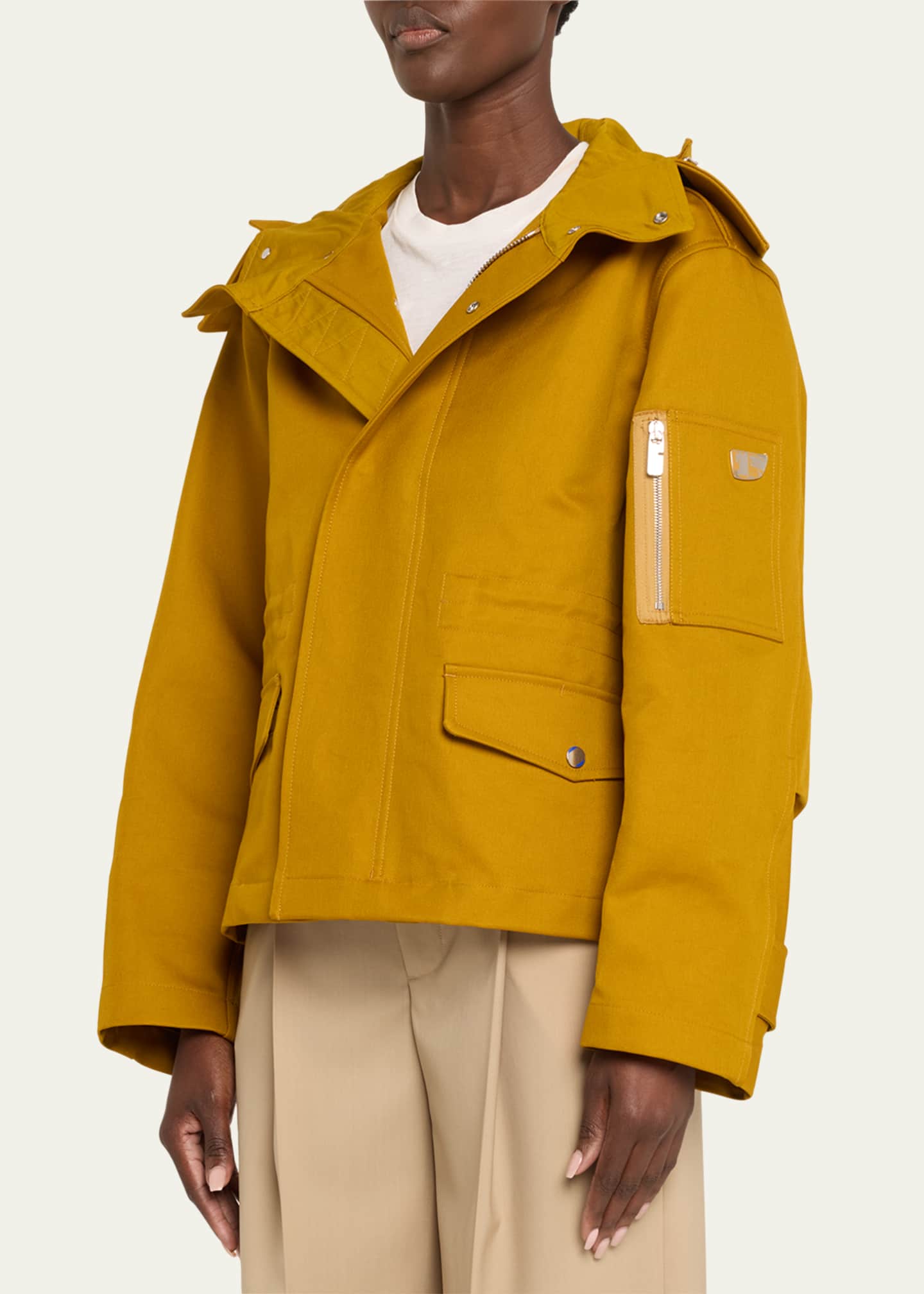 Burberry fur parka cheap