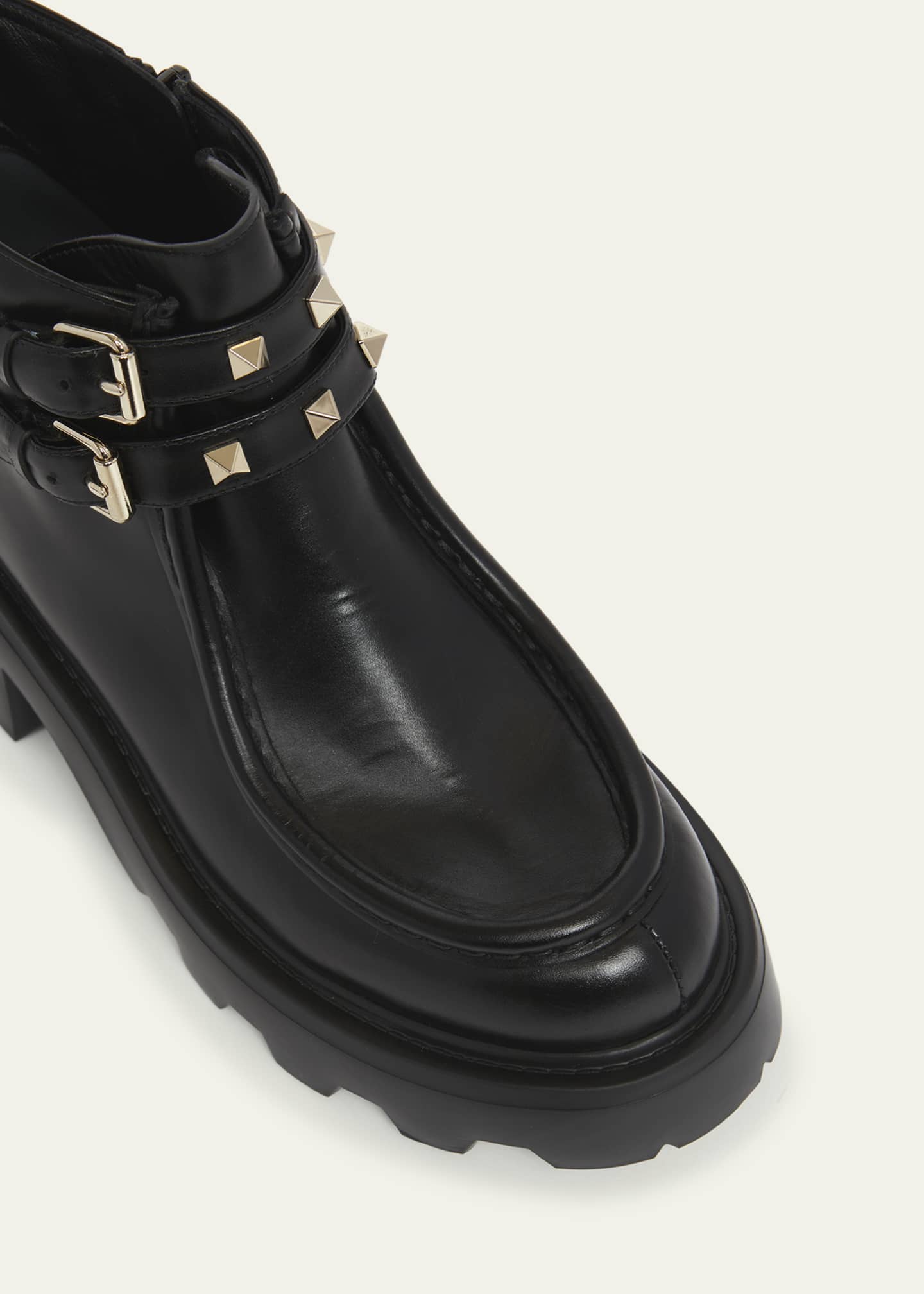 Valentino garavani rockstud leather ankle boots cheap