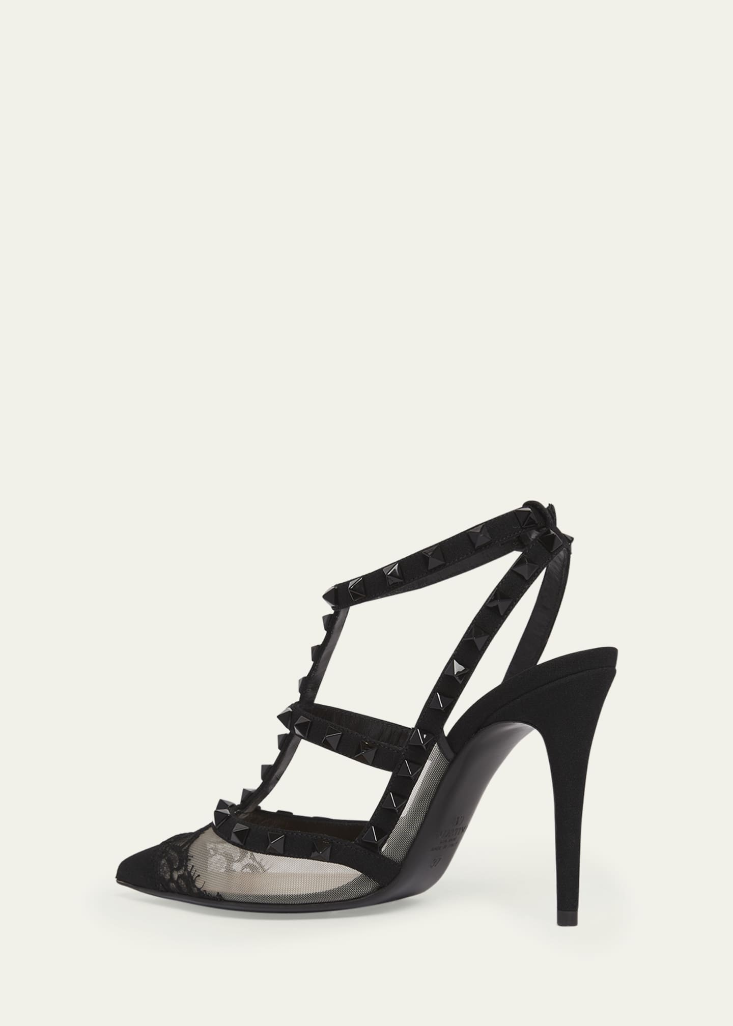 Valentino rockstud black pumps shop