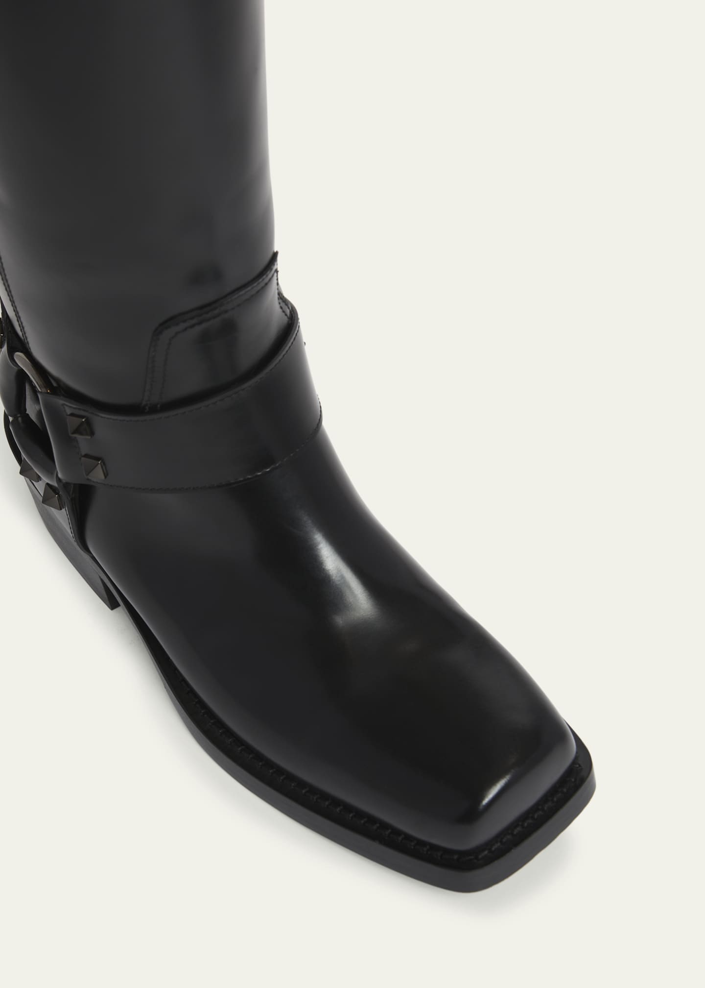 Valentino rockstud biker boots sale