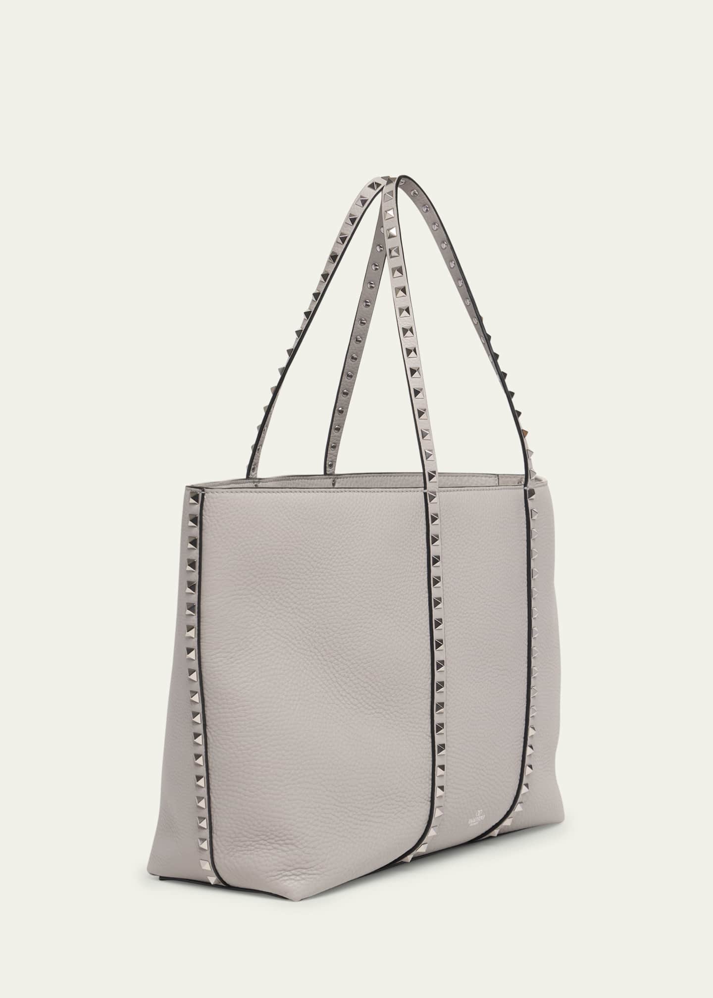 Valentino Garavani Rockstuds Leather Tote Bag Image 3 of 5
