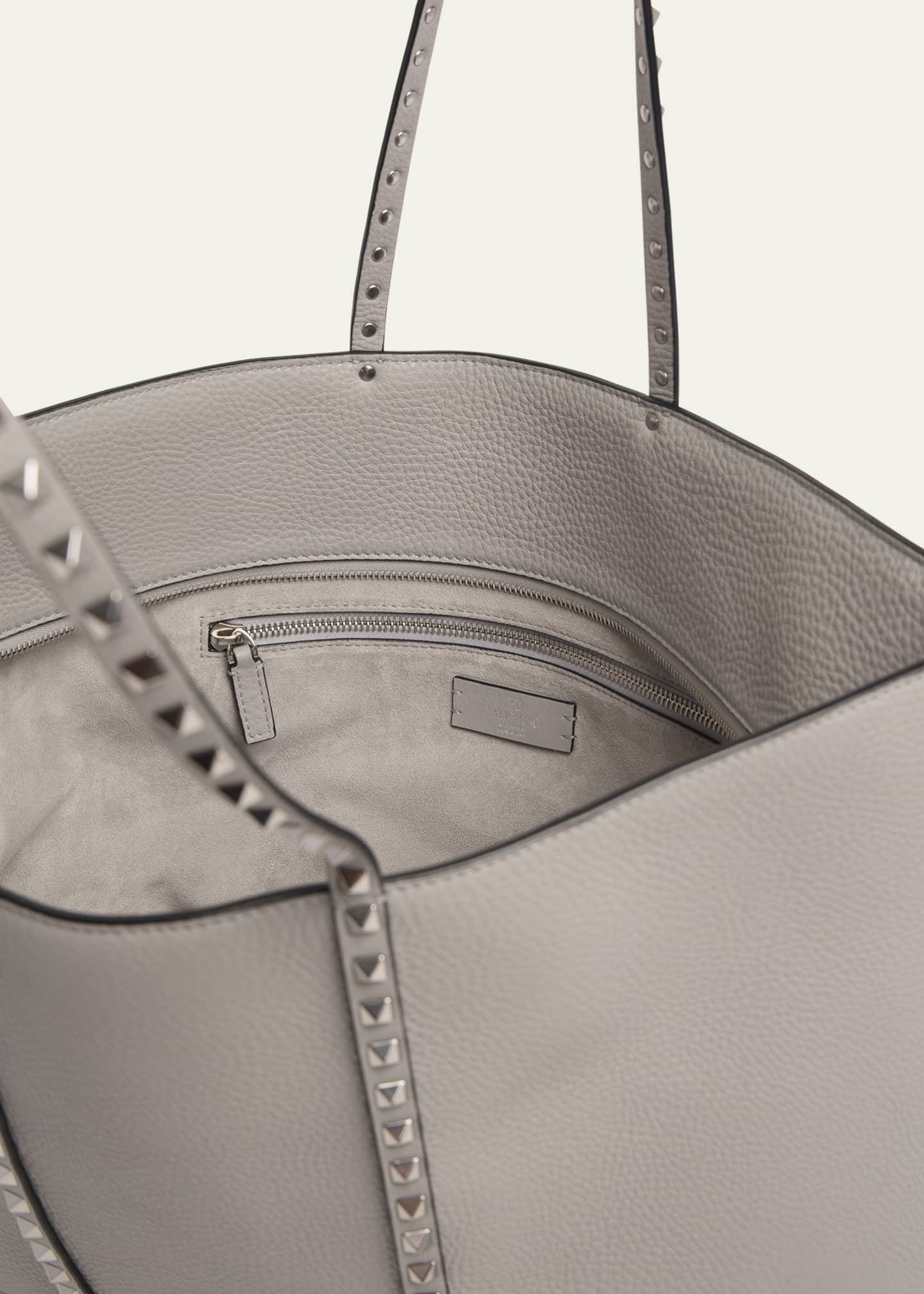 Valentino Garavani Rockstuds Leather Tote Bag Image 4 of 5
