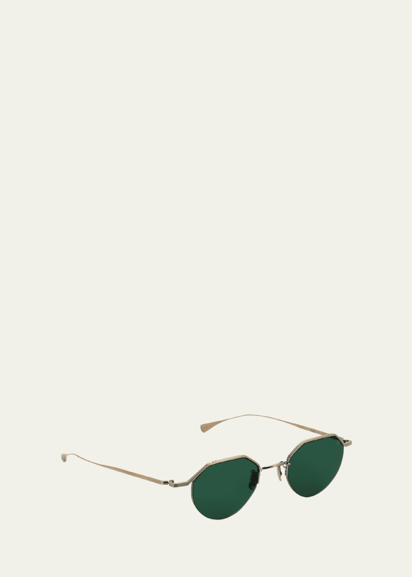 Eyevan Men's 185 Titanium Oval Sunglasses Image 2 of 5