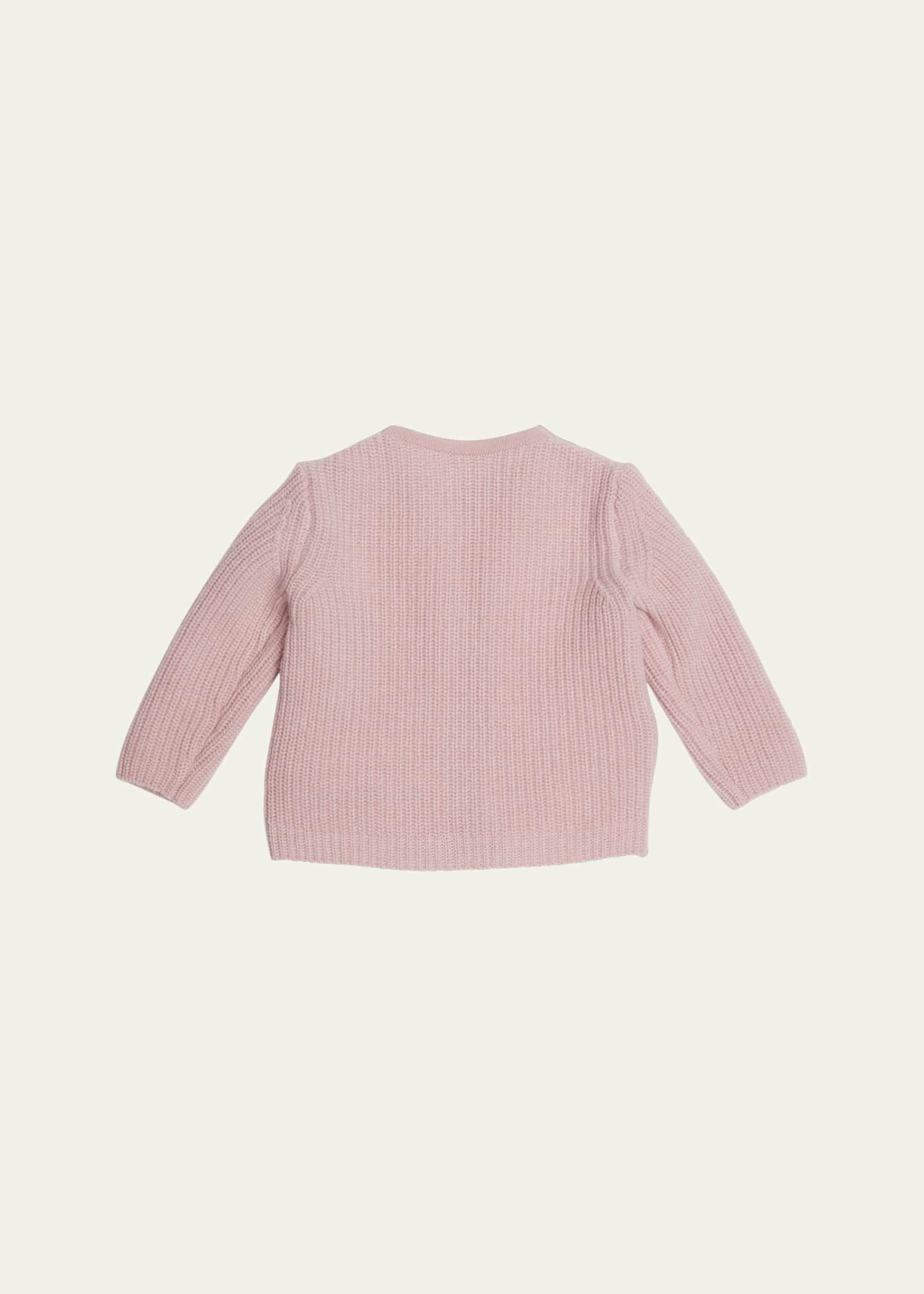 Moncler Girl's Wool Combo Cardigan, Size 6M-3 Image 2 of 3