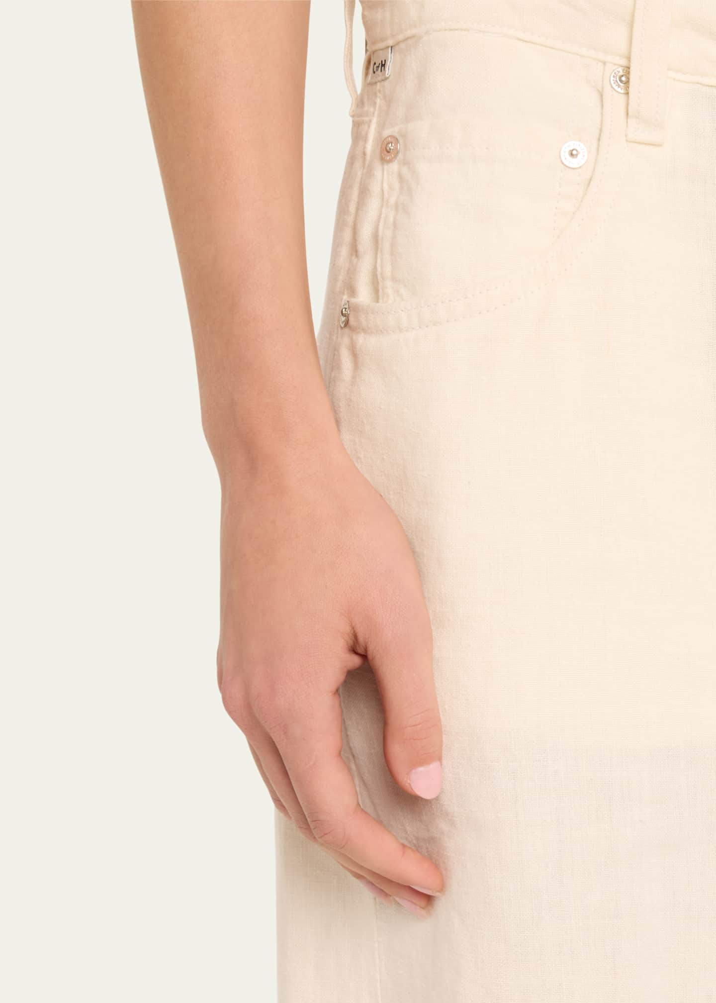 Citizens of Humanity Brynn Drawstring Linen Trousers Image 5 of 5