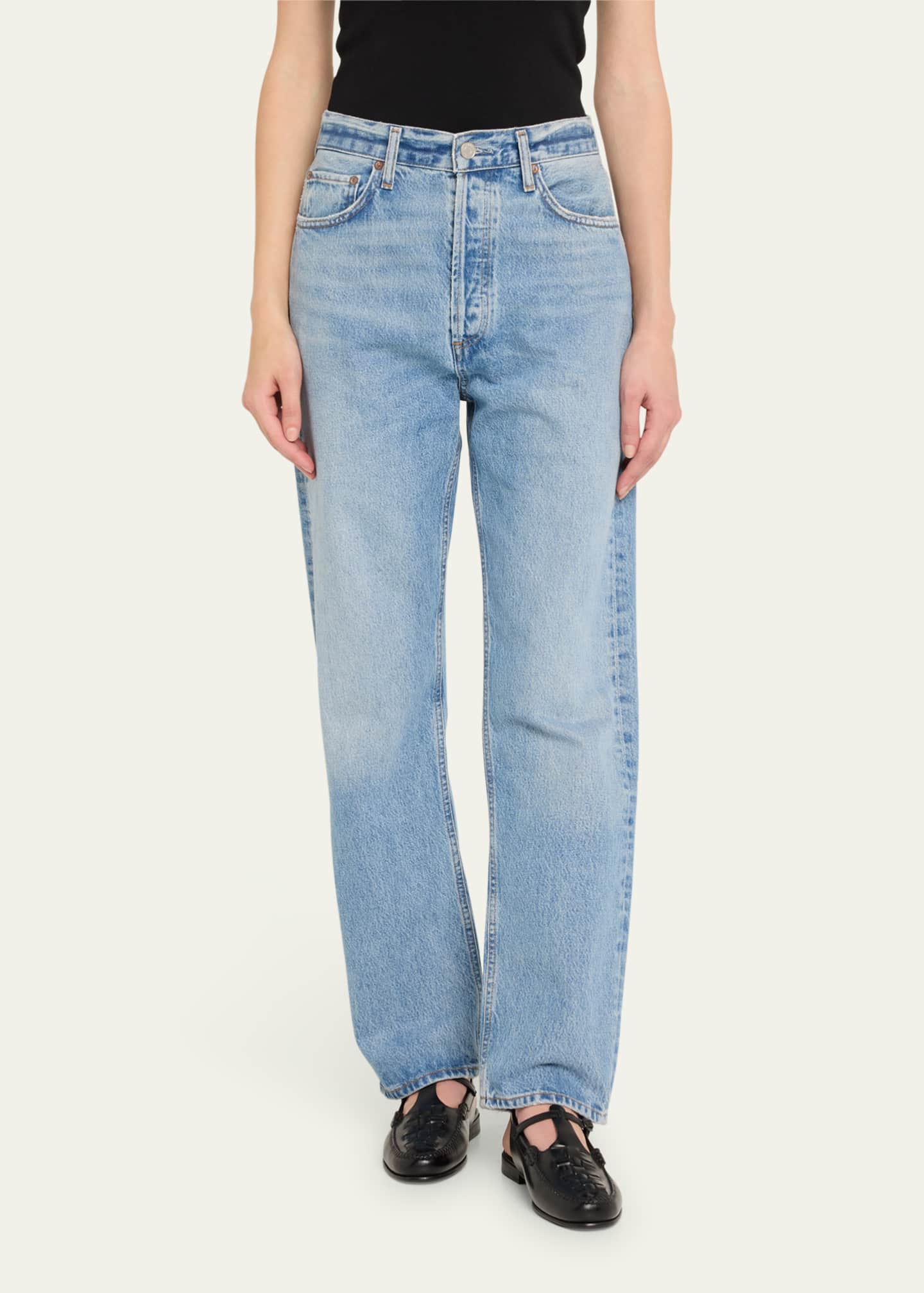 90s Pinch Waist High-Rise Straight Jeans