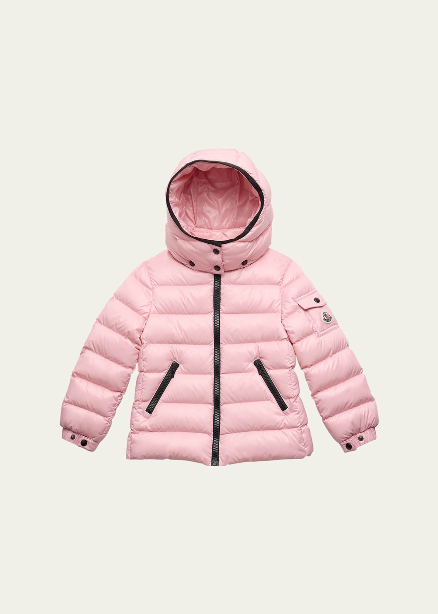 Moncler Girl's Bady Quilted Puffer Down Jacket, Size 4-6 Image 1 of 3