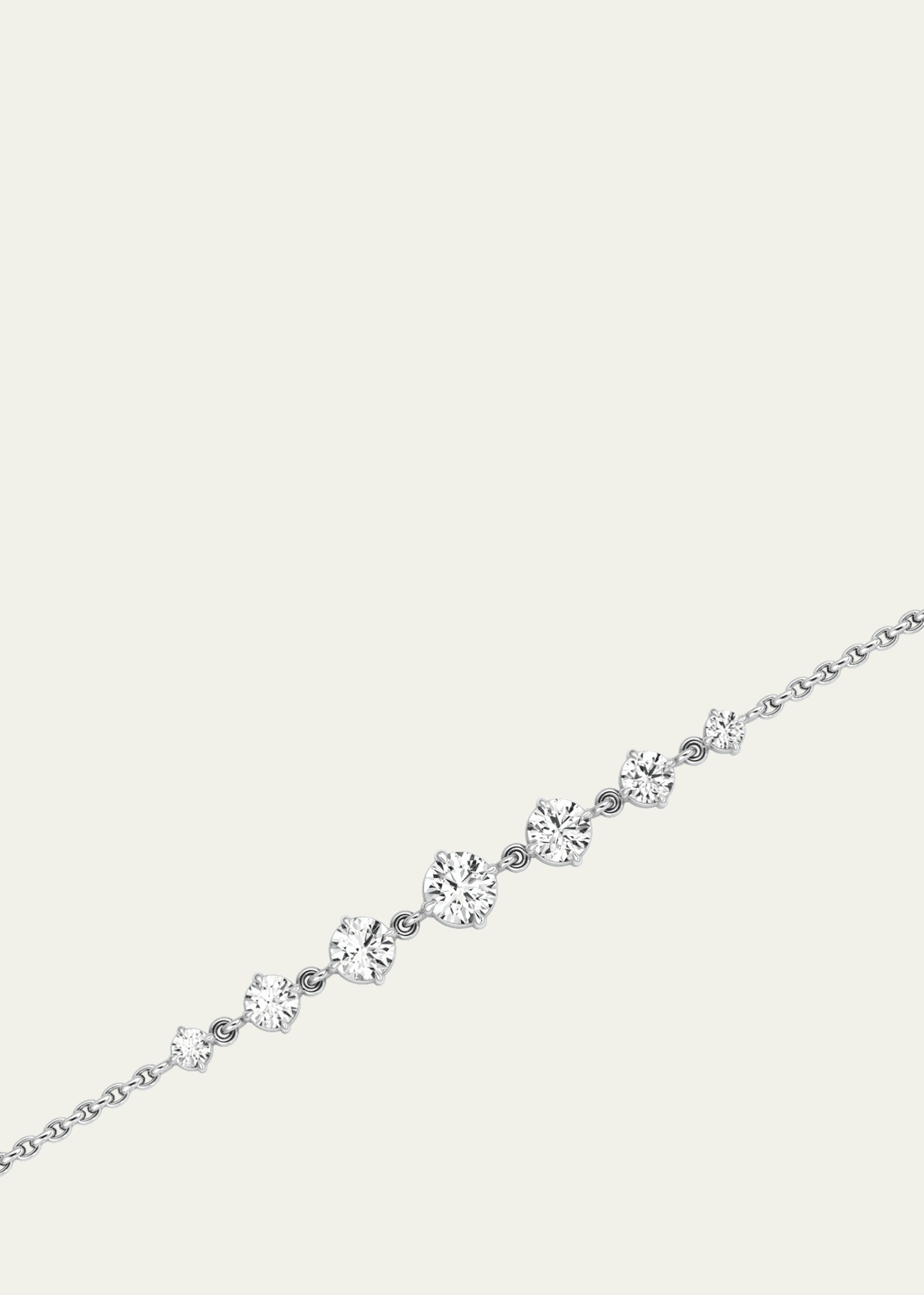 VRAI Linked 14K White Gold Lab Grown Diamond Tennis Bracelet, 0.85tcw Image 3 of 3