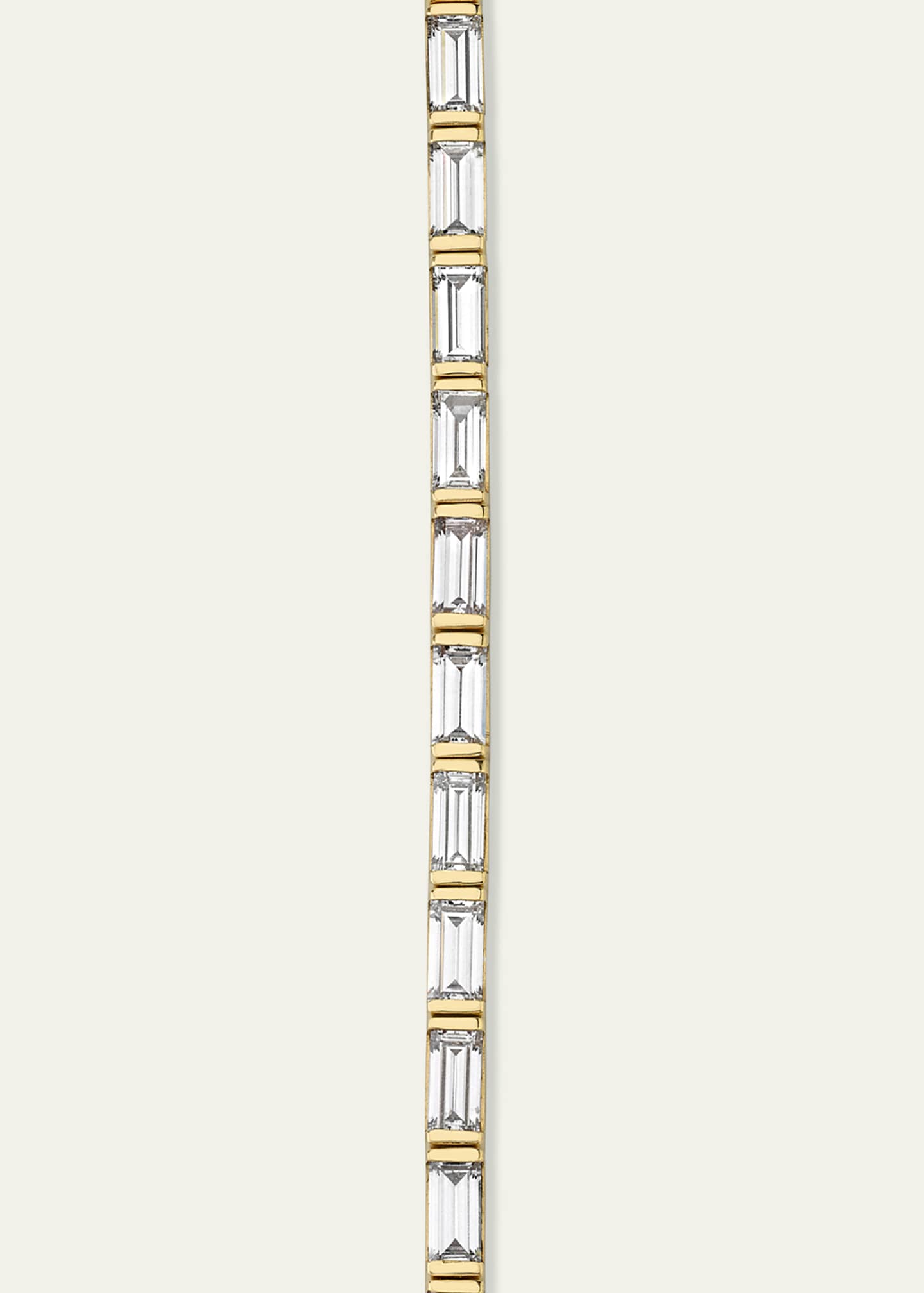 VRAI 14K Gold Baguette Lab Grown Diamond Tennis Bracelet, 6.00tcw Image 5 of 5