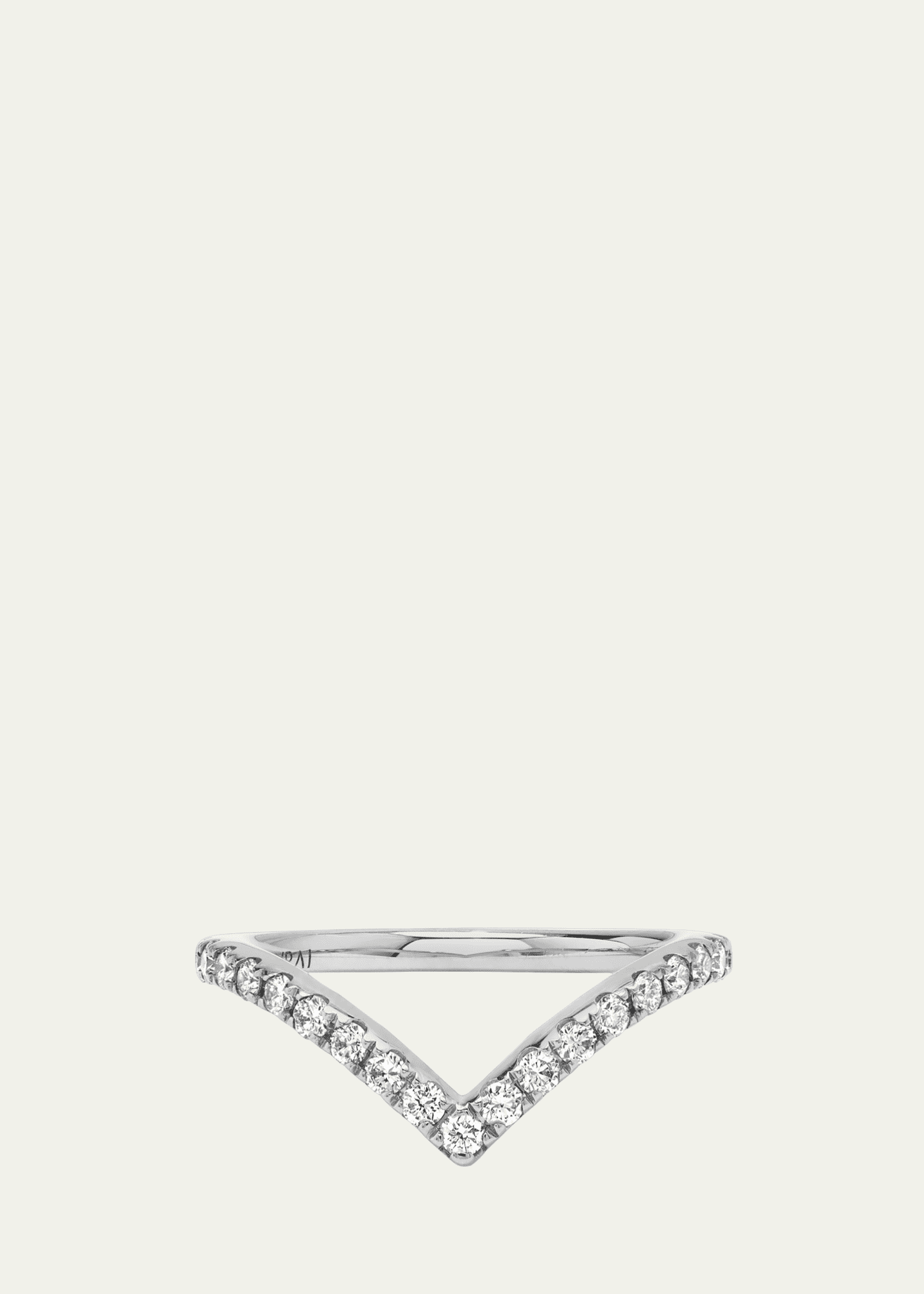 VRAI The Signature V 14K White Gold Lab Grown Diamond Band, 0.38tcw Image 1 of 4