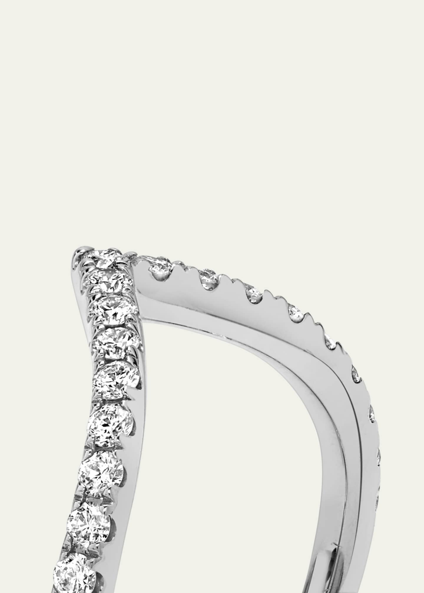 VRAI The Signature V 14K White Gold Lab Grown Diamond Band, 0.38tcw Image 4 of 4