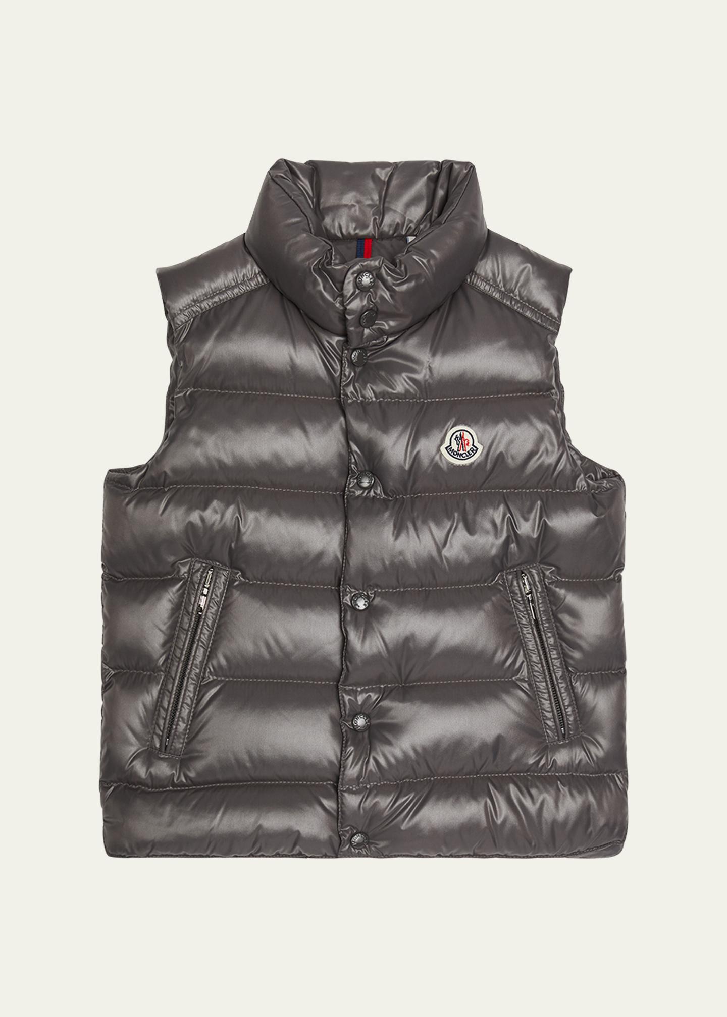 Moncler Boy's Tib Logo Quilted Vest, Size 8-14 - Bergdorf Goodman
