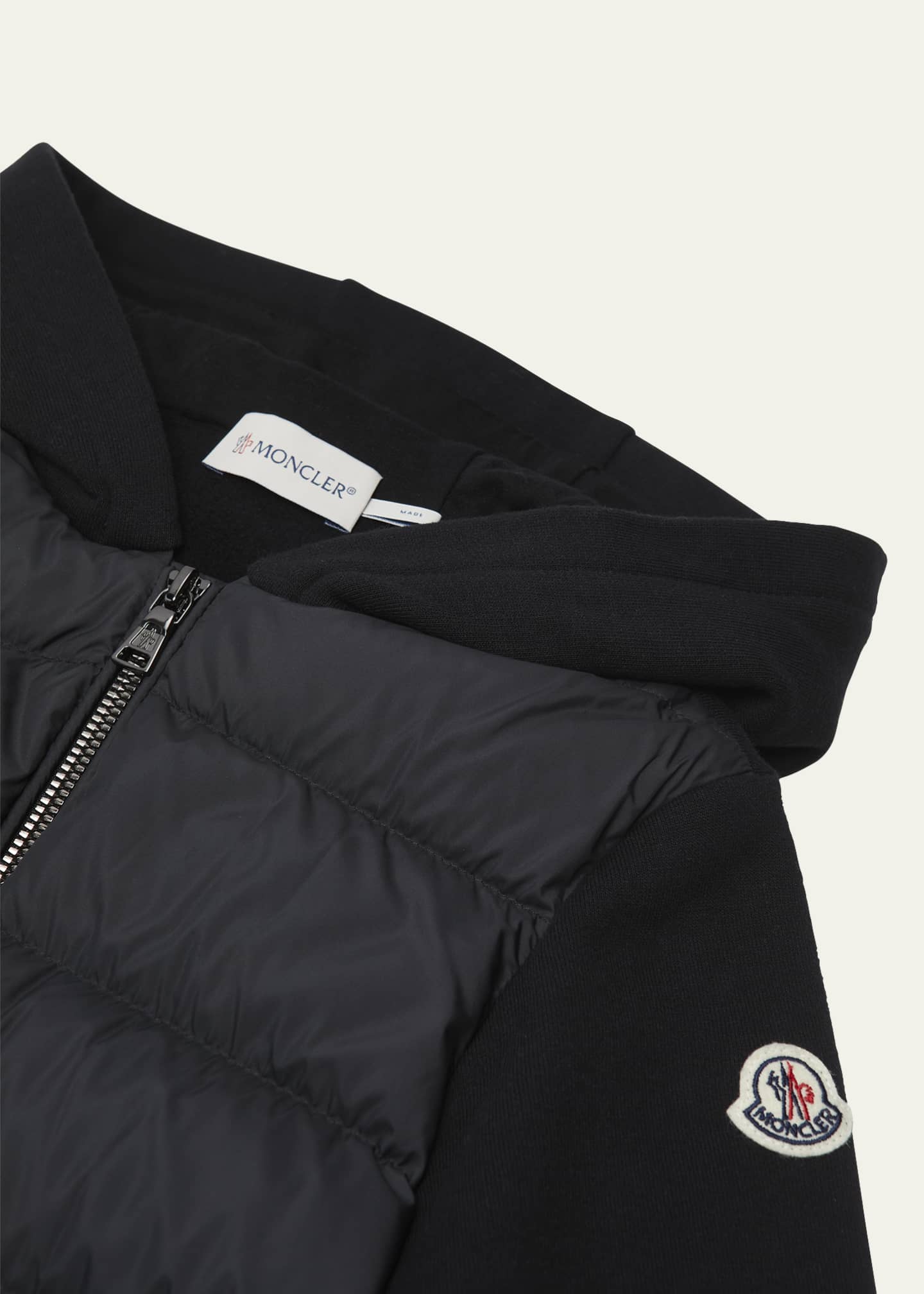 Moncler Boy's Combo Puffer Jacket, Size 8-14 Image 3 of 3