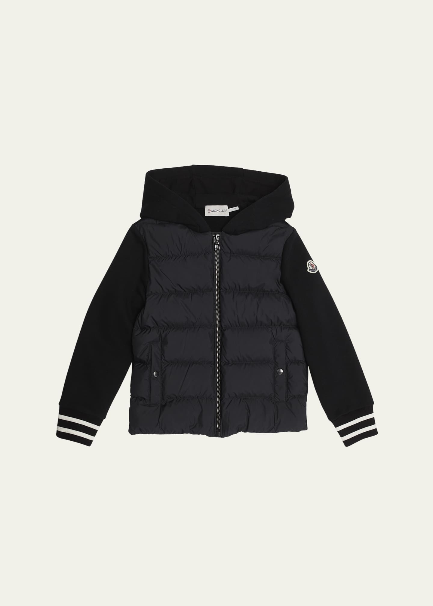 Moncler Boy's Combo Puffer Jacket, Size 8-14 Image 1 of 3