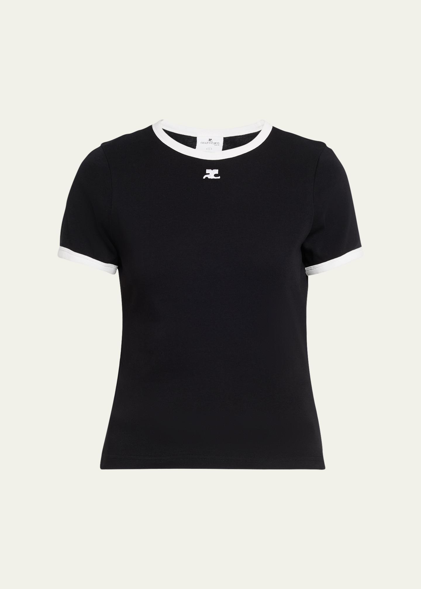 Courreges Signature Contrast T-Shirt - Bergdorf Goodman
