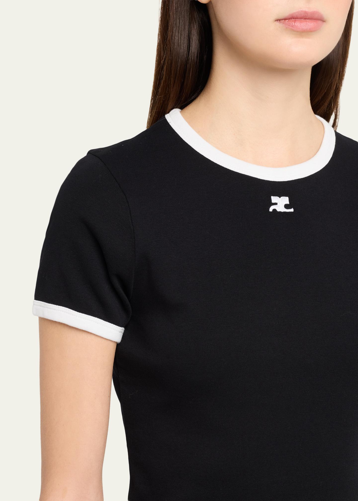 Courreges Signature Contrast T-Shirt - Bergdorf Goodman