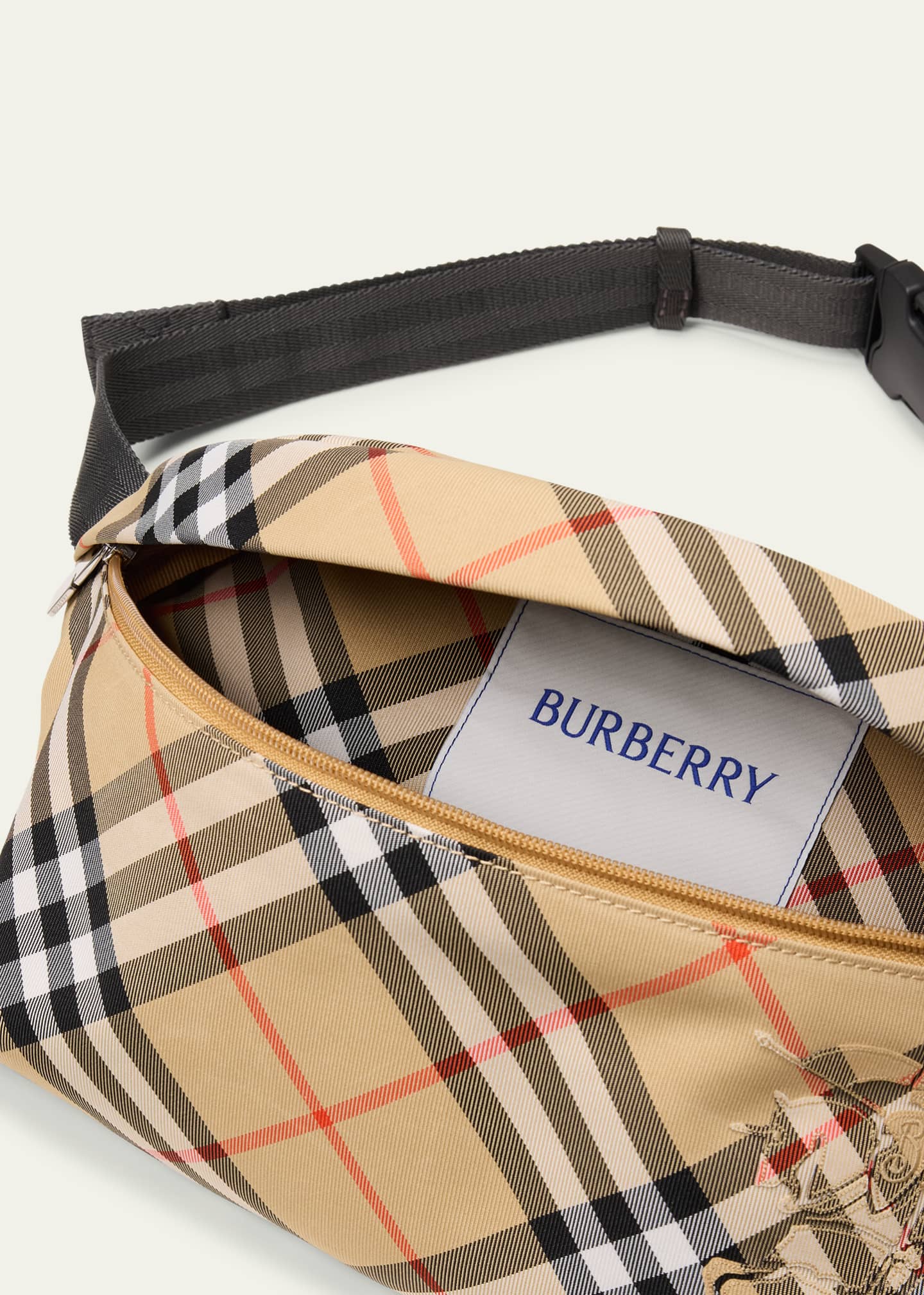 Burberry Men s Essential Check Belt Bag Bergdorf Goodman