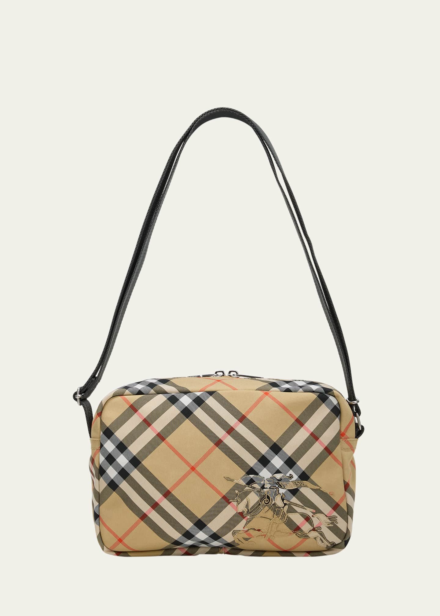 Burberry Men's Check Essential Crossbody Bag - Bergdorf Goodman
