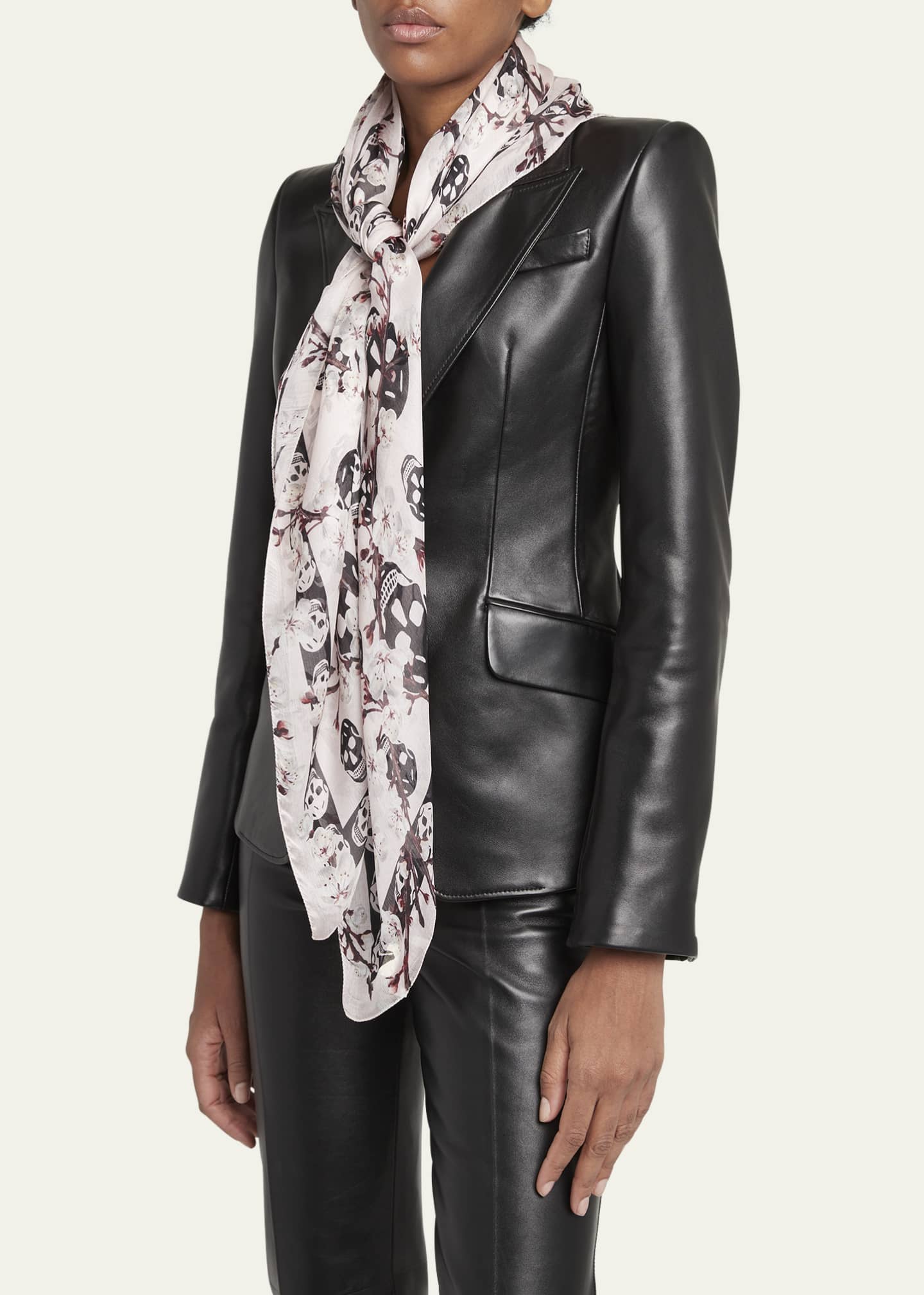 Alexander mcqueen chiffon scarf store