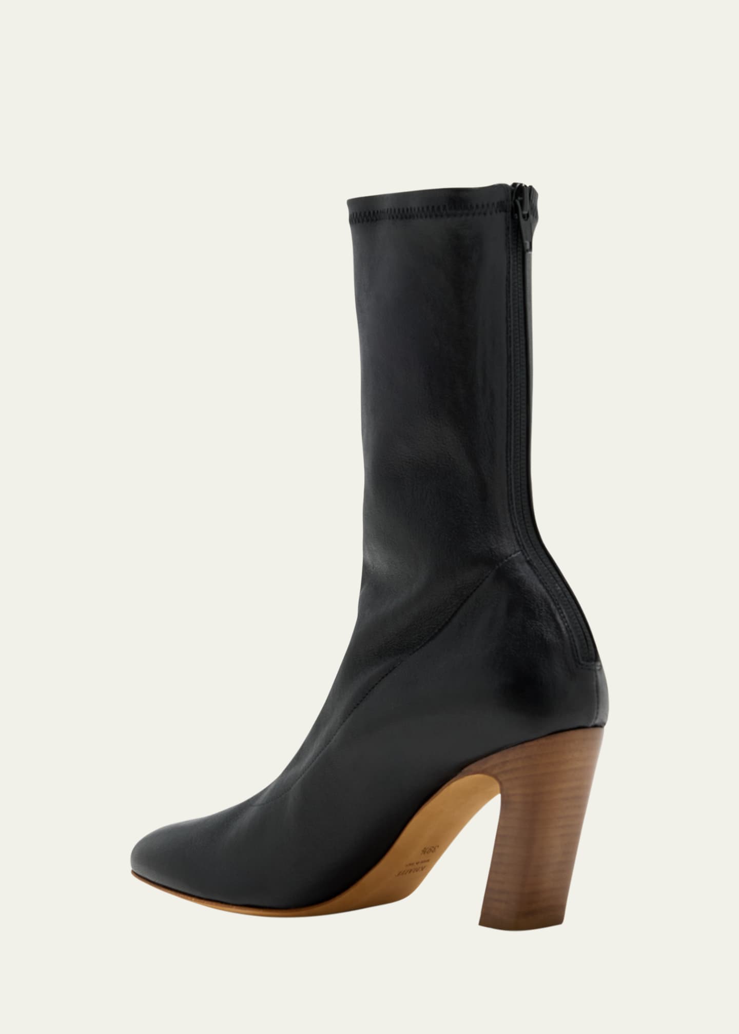 Khaite Apollo Calfskin Zip Mid Boots Image 3 of 4