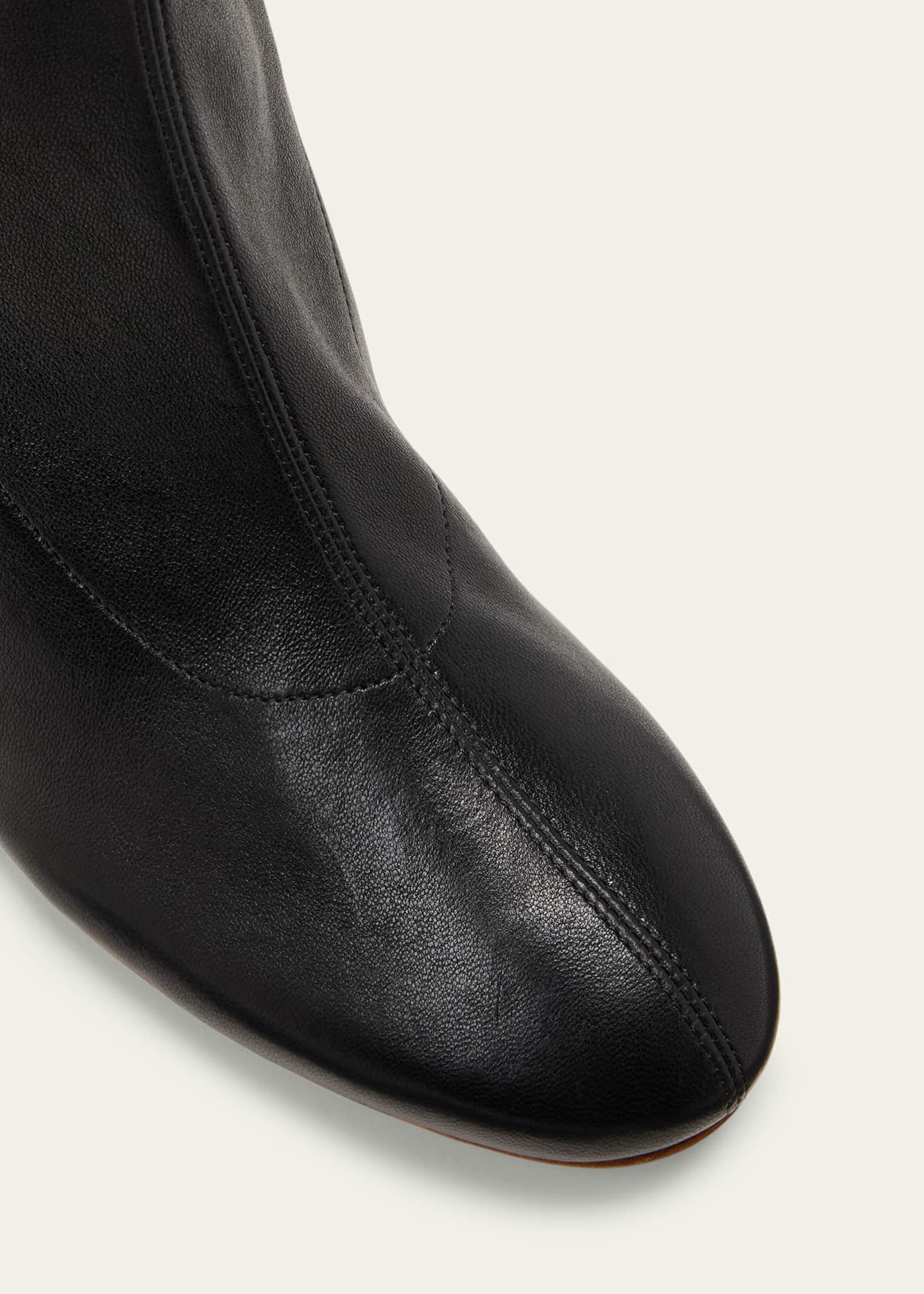 Khaite Apollo Calfskin Zip Mid Boots Image 4 of 4