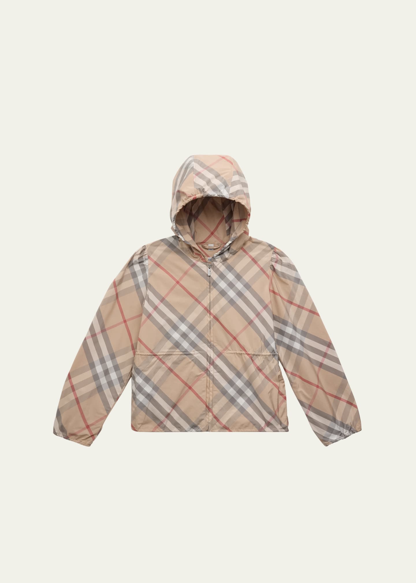 Burberry Girl s Tilly Check Print Windbreaker Size 3 14