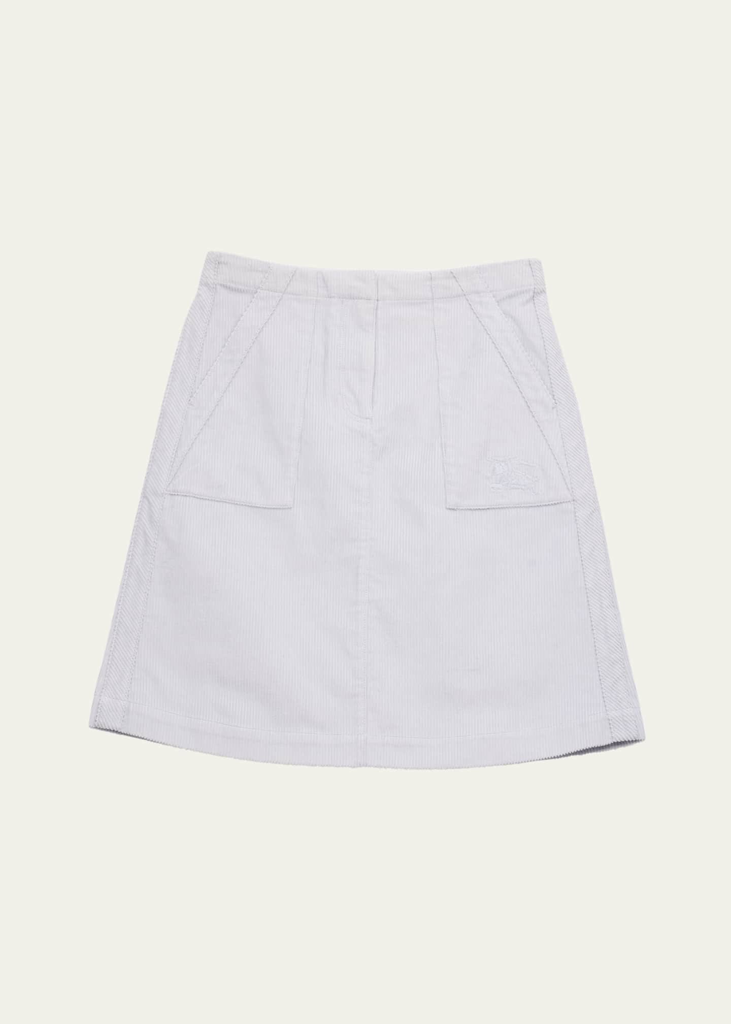 Burberry Girls Corduroy Mini Skirt Little Kid Big Kid Blue