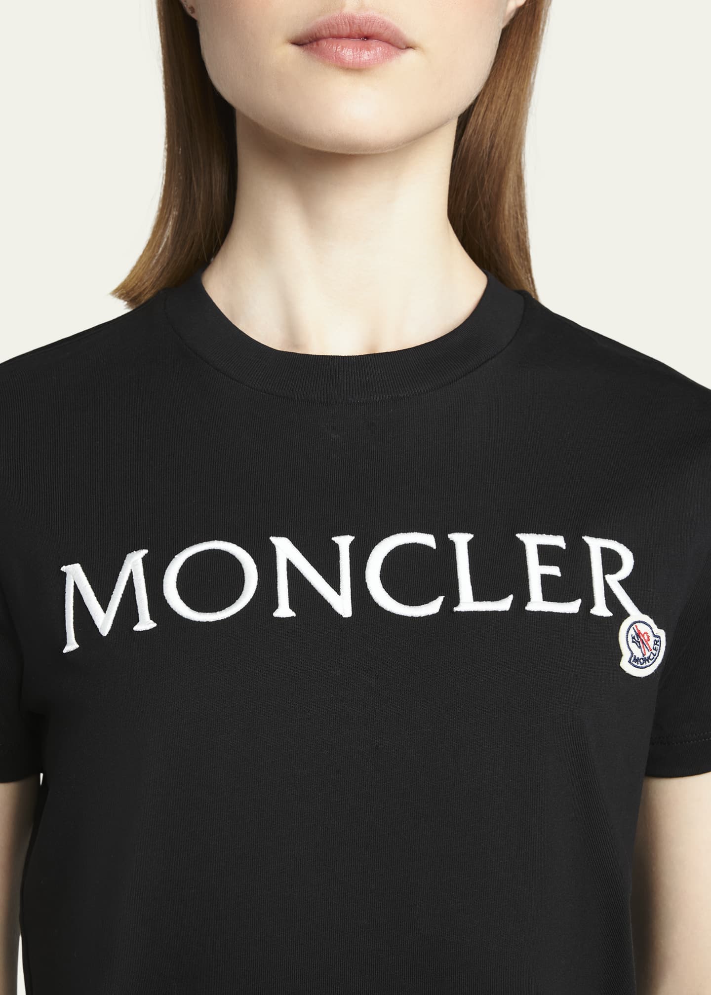 【関税＆送料込み】Moncler Embroidered Logo T-Shirt Moncler Embroidered Logo T-Shirt - Bergdorf Goodman