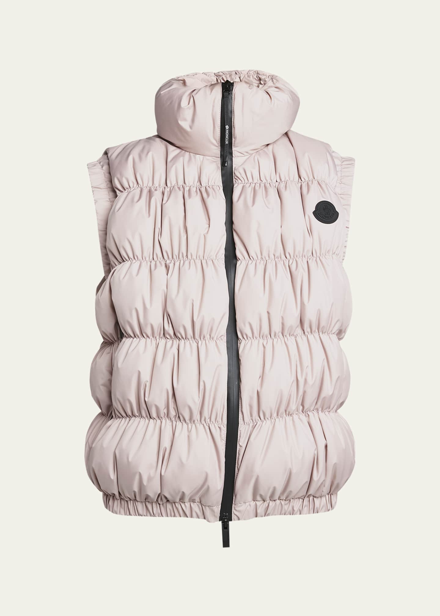 Moncler Apriate Ruched Puffer Vest Bergdorf Goodman