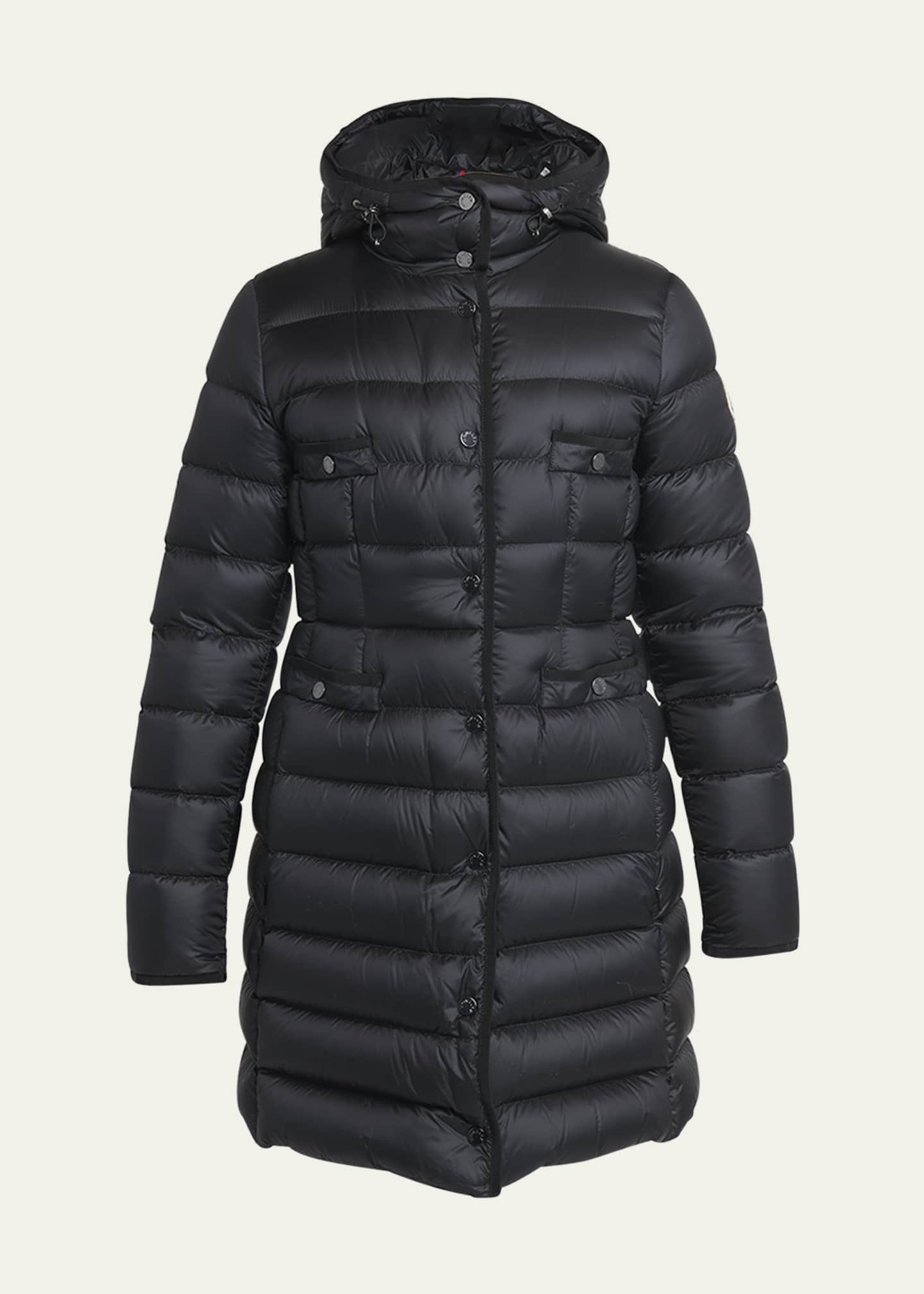 Moncler Hirma Lightweight Long Puffer Coat Image 1 of 5
